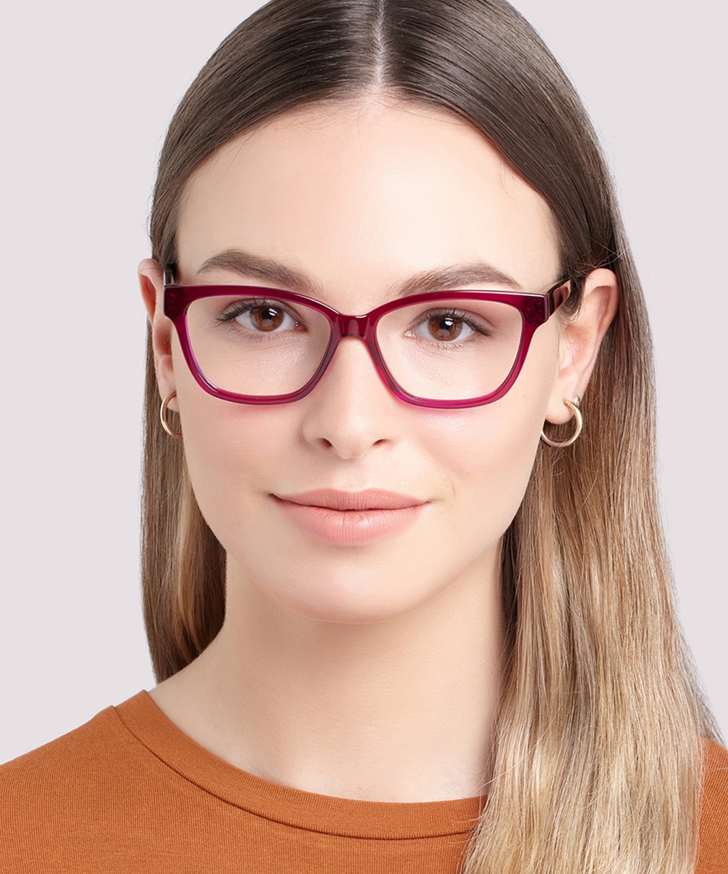 Clara Purple AcetateEyeglass Frames for Women for Glasses Direct