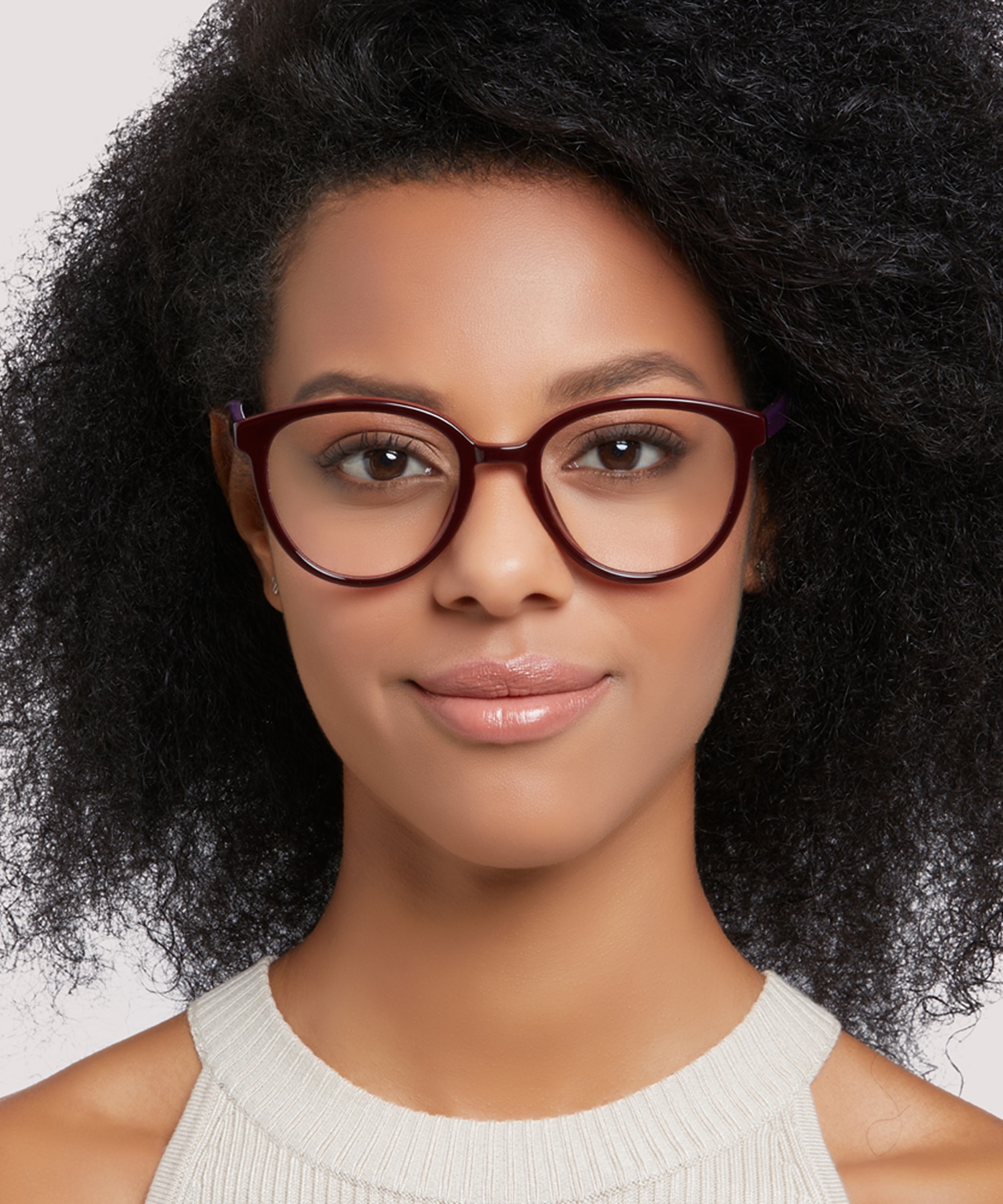 Claire Brown & Pink PlasticEyeglass Frames for Women for Glasses Direct