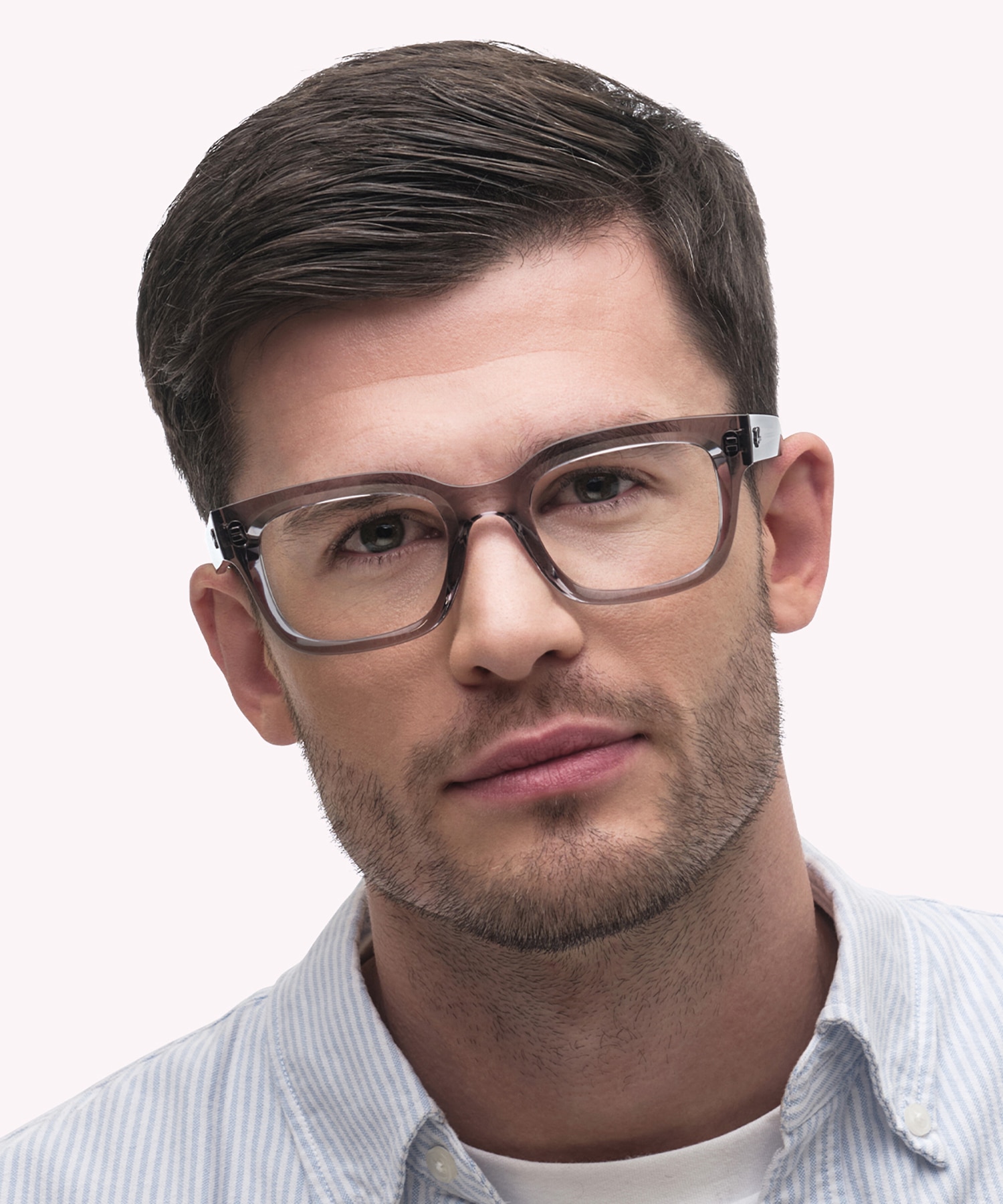 RB7217 Transparent Grey PlasticEyeglass Frames for Men for Glasses Direct