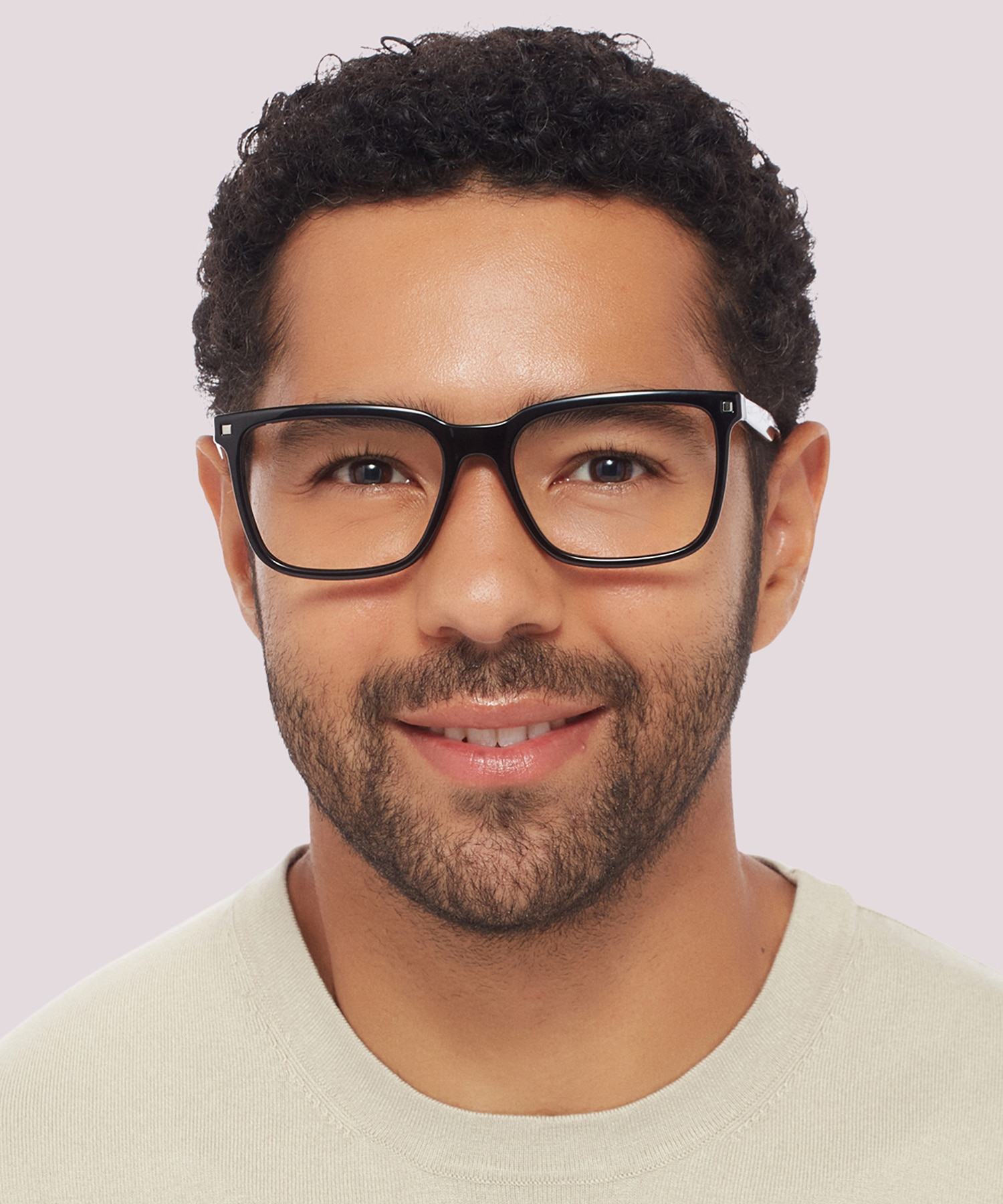PLD D436 Black PlasticEyeglass Frames for Men for Glasses Direct