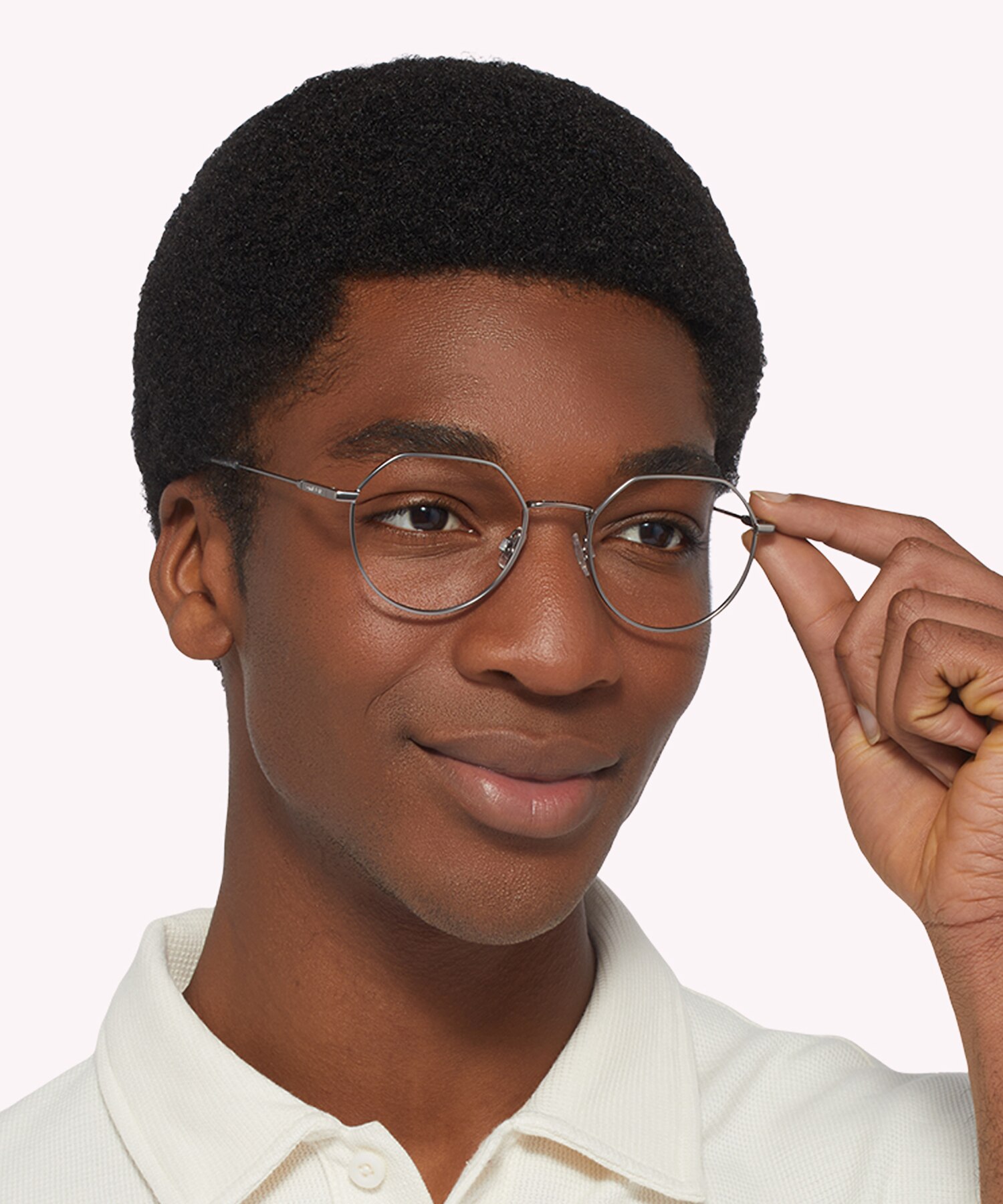 TJ 0090 Silver MetalEyeglass Frames for Men for Glasses Direct