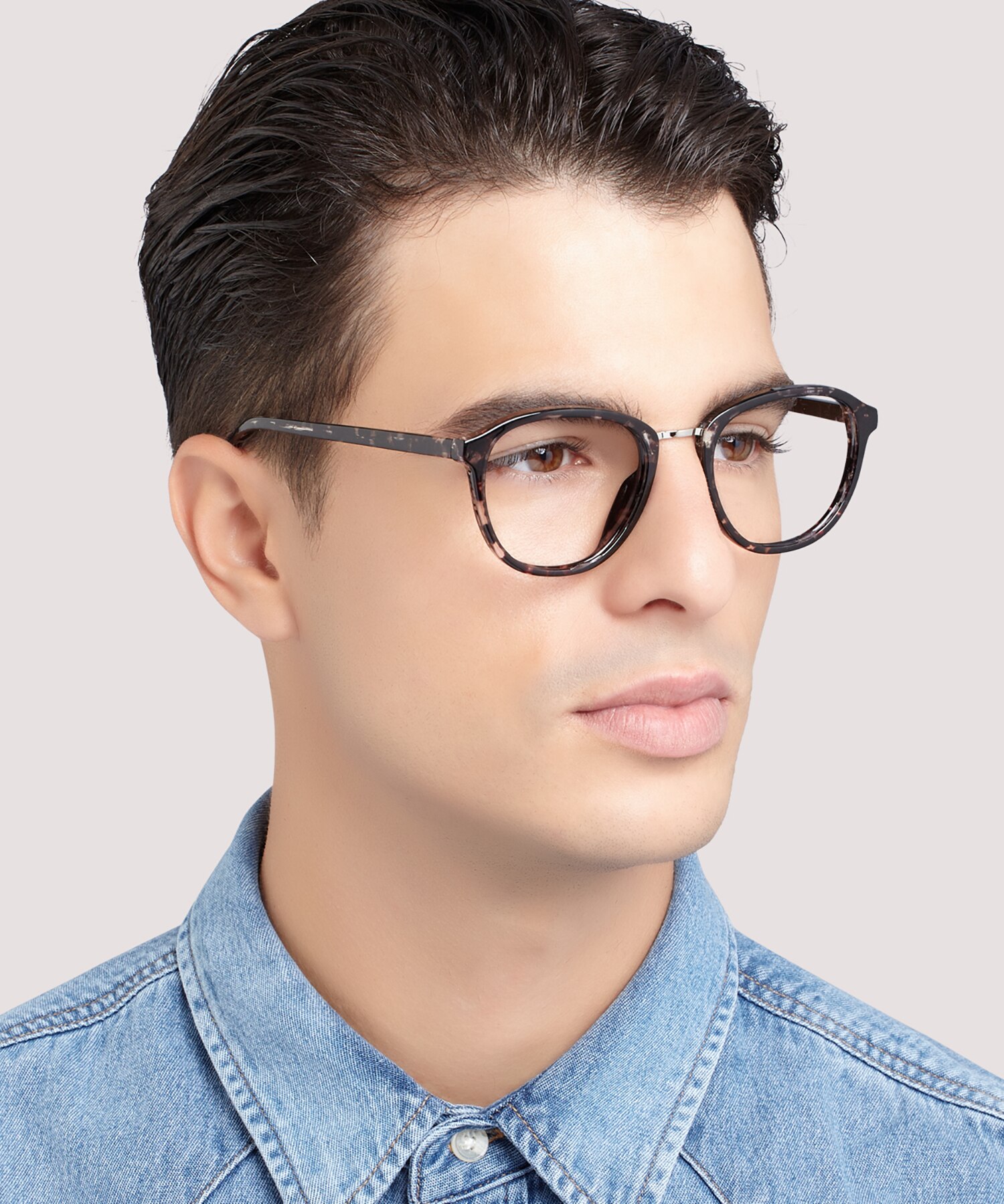 Cassidy Black Havana PlasticEyeglass Frames for Men for Glasses Direct