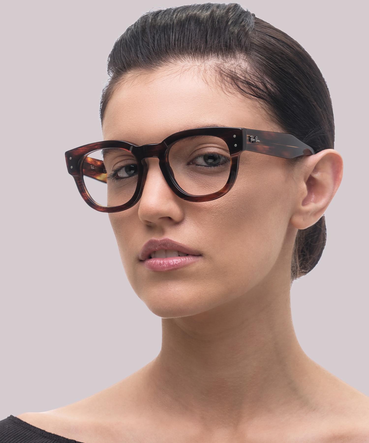 RB0298V Striped Havana AcetateSunglass Frames for Women for Glasses Direct