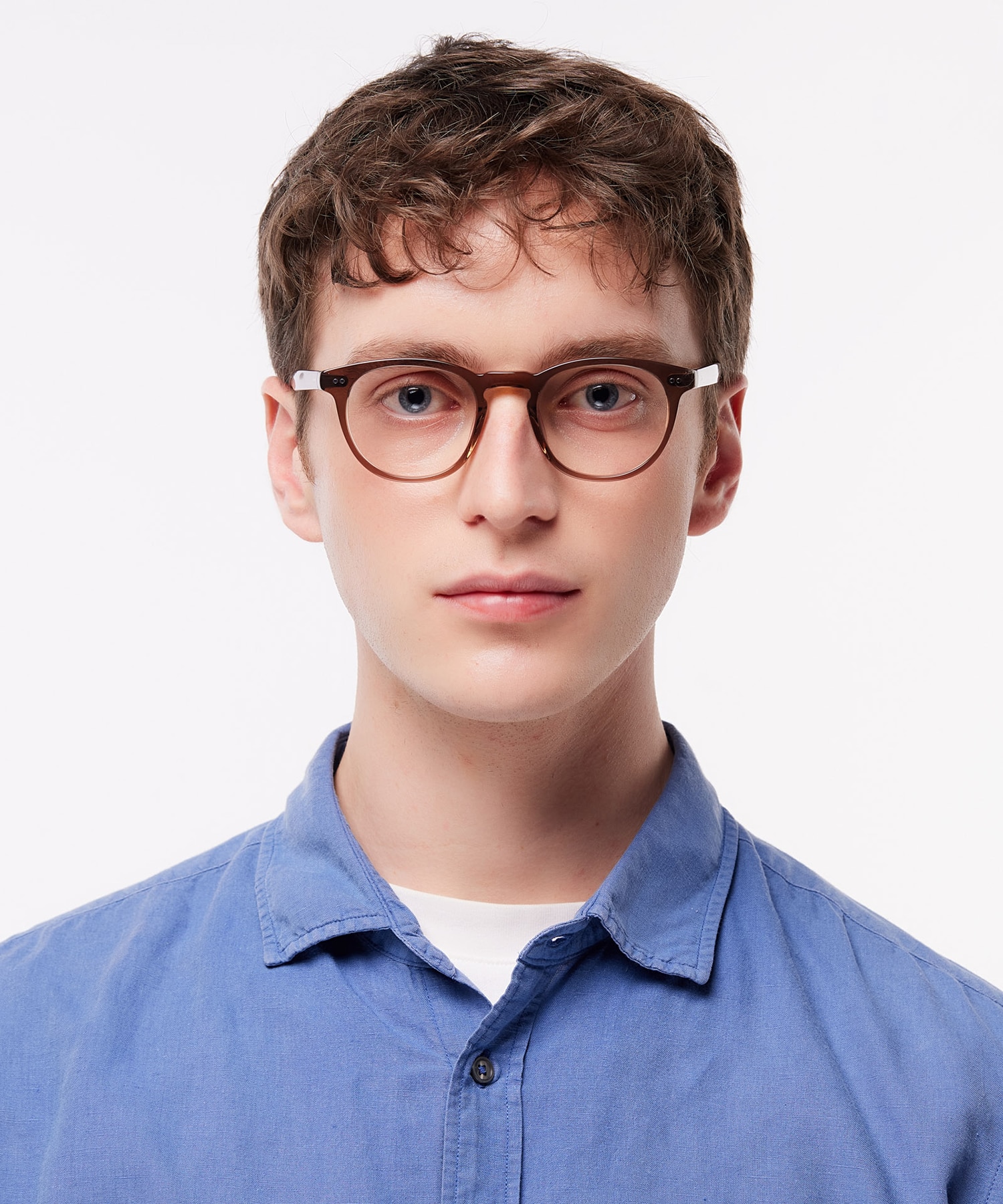 Reggie Translucent Brown AcetateSunglass Frames for Men for Glasses Direct