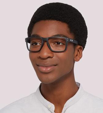 Holbrook™ Satin Black PlasticEyeglass Frames for Men for Glasses Direct