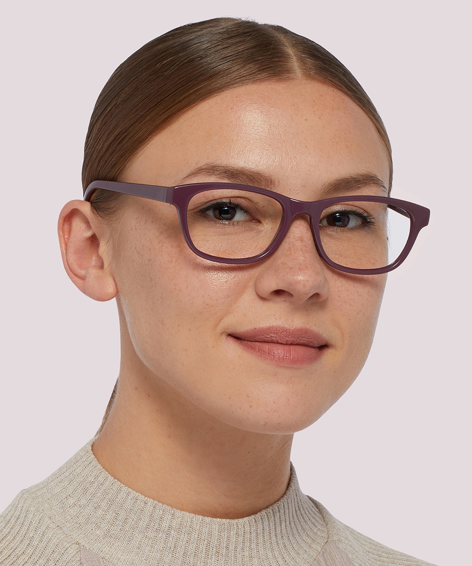 Damica Purple PlasticEyeglass Frames for Women for Glasses Direct
