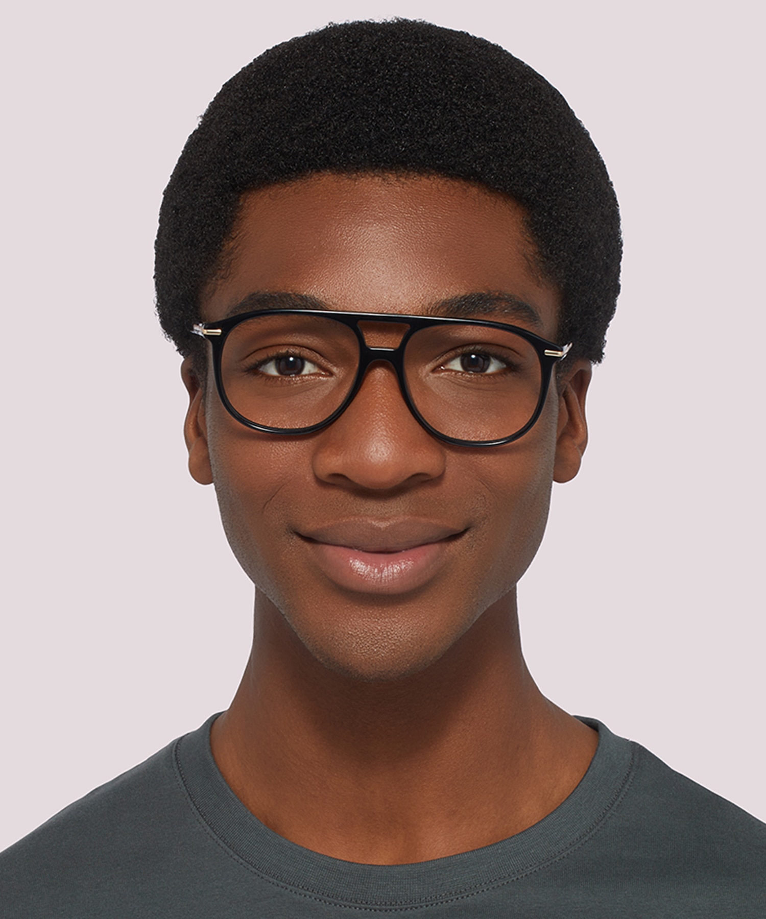 Gants Shiny Black AcetateEyeglass Frames for Men for Glasses Direct