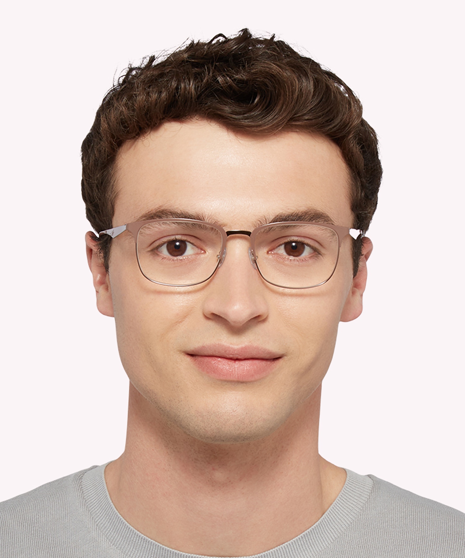 RB6421 Optics Beige On Copper MetalEyeglass Frames for Men for Glasses Direct