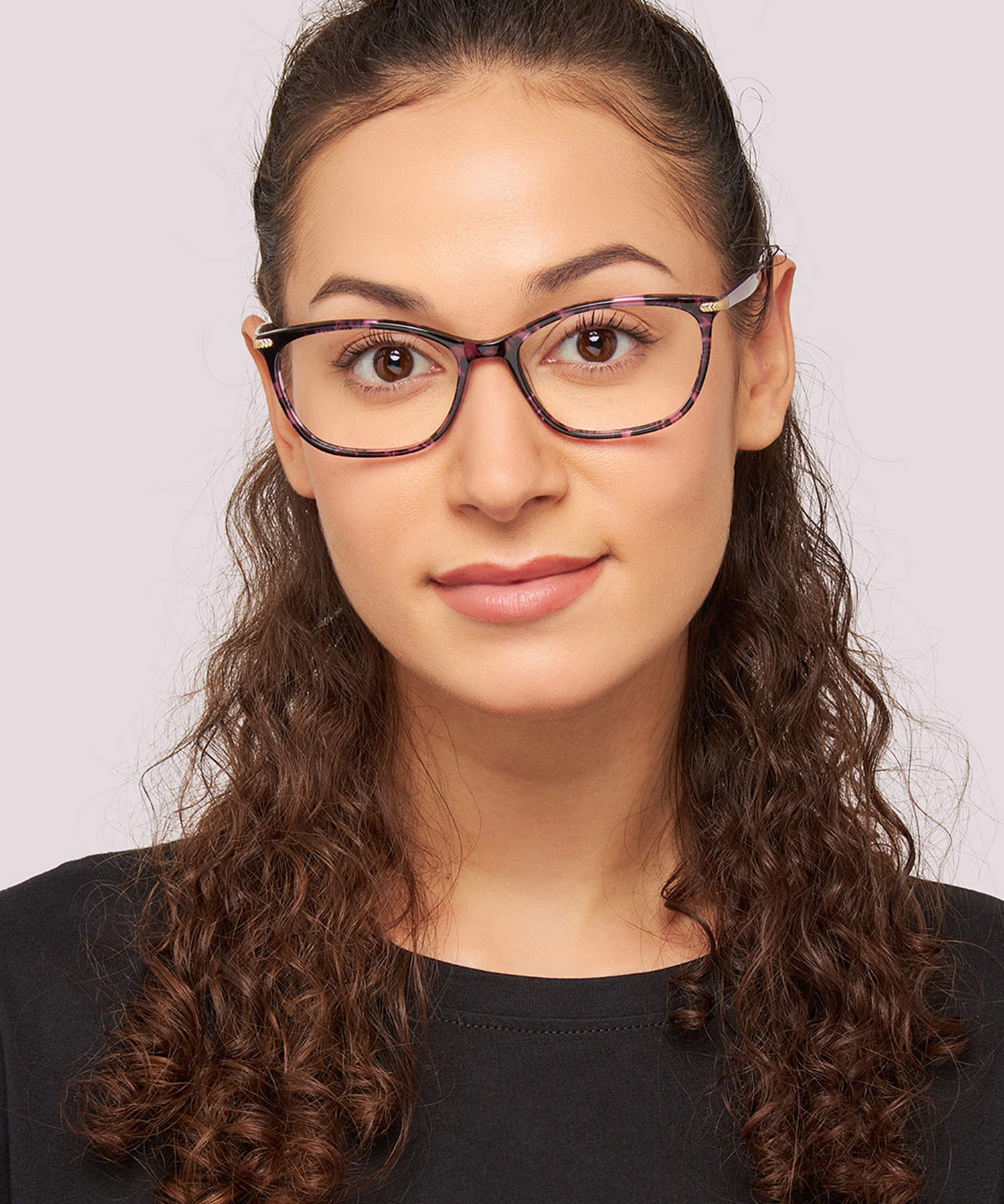 Anika Purple  &  Gold AcetateEyeglass Frames for Women for Glasses Direct