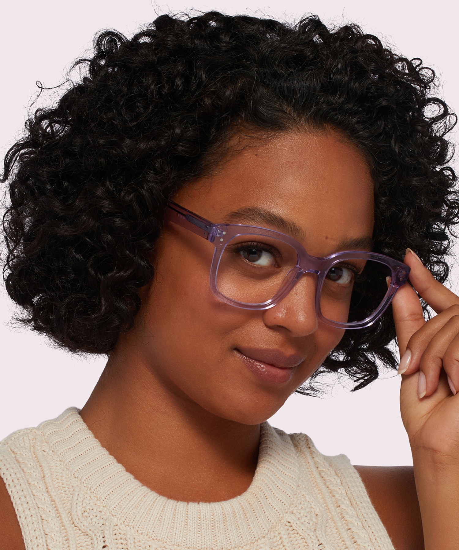 Francis Crystal Mauve AcetateEyeglass Frames for Women for Glasses Direct