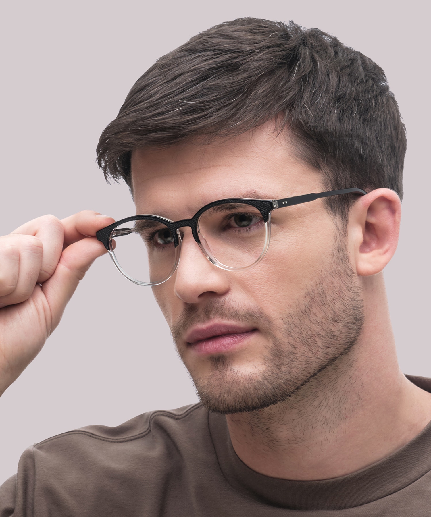 Harrow Black AcetateEyeglass Frames for Men for Glasses Direct