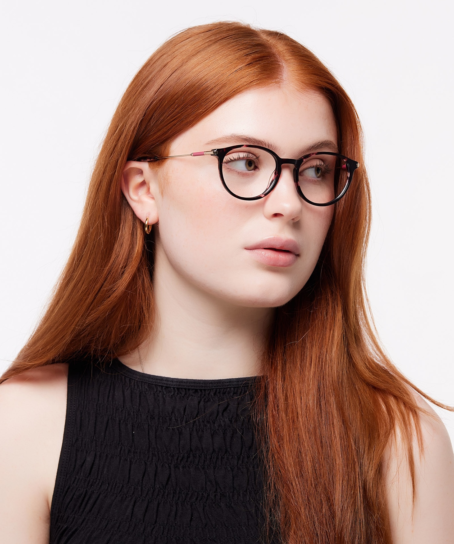 Kitty Pink Pattern AcetateEyeglass Frames for Women for Glasses Direct