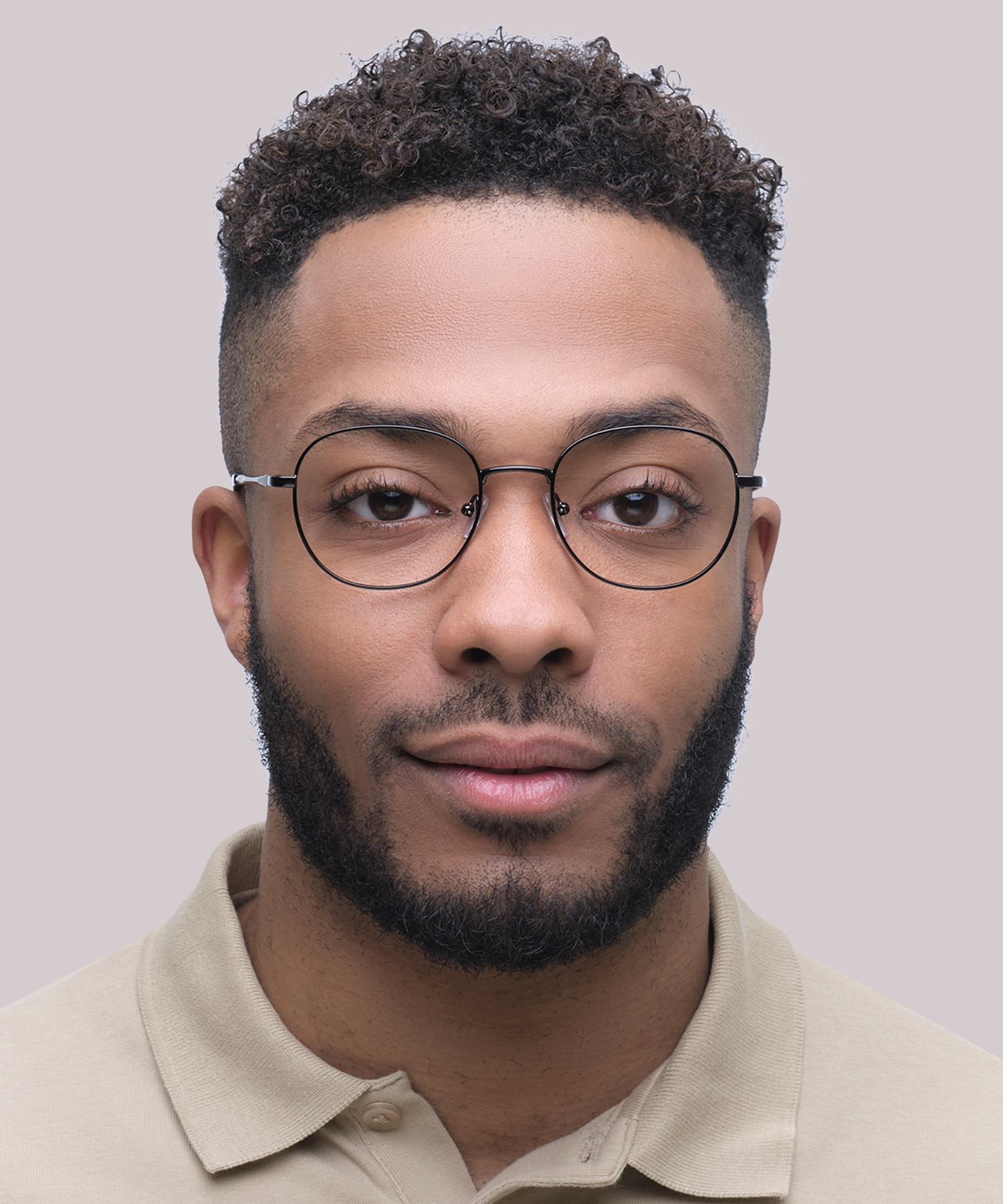 Harlan Shiny Black MetalEyeglass Frames for Men for Glasses Direct