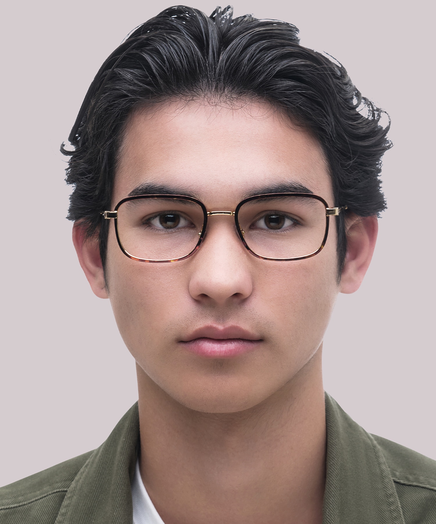 RB6495 Havana On Gold MetalEyeglass Frames for Men for Glasses Direct