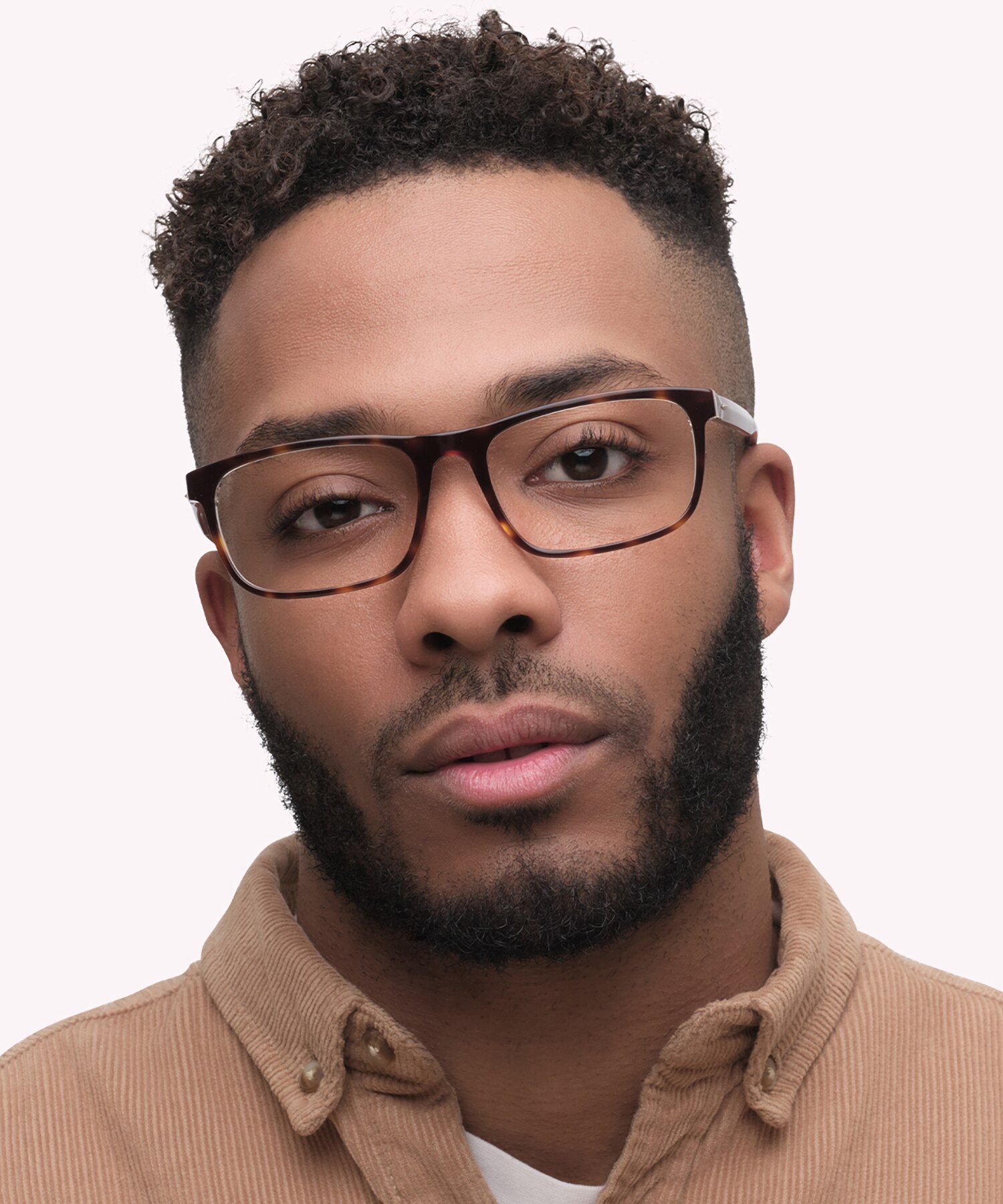 Hudson Bi Layer Havana & Crystal AcetateEyeglass Frames for Men for Glasses Direct