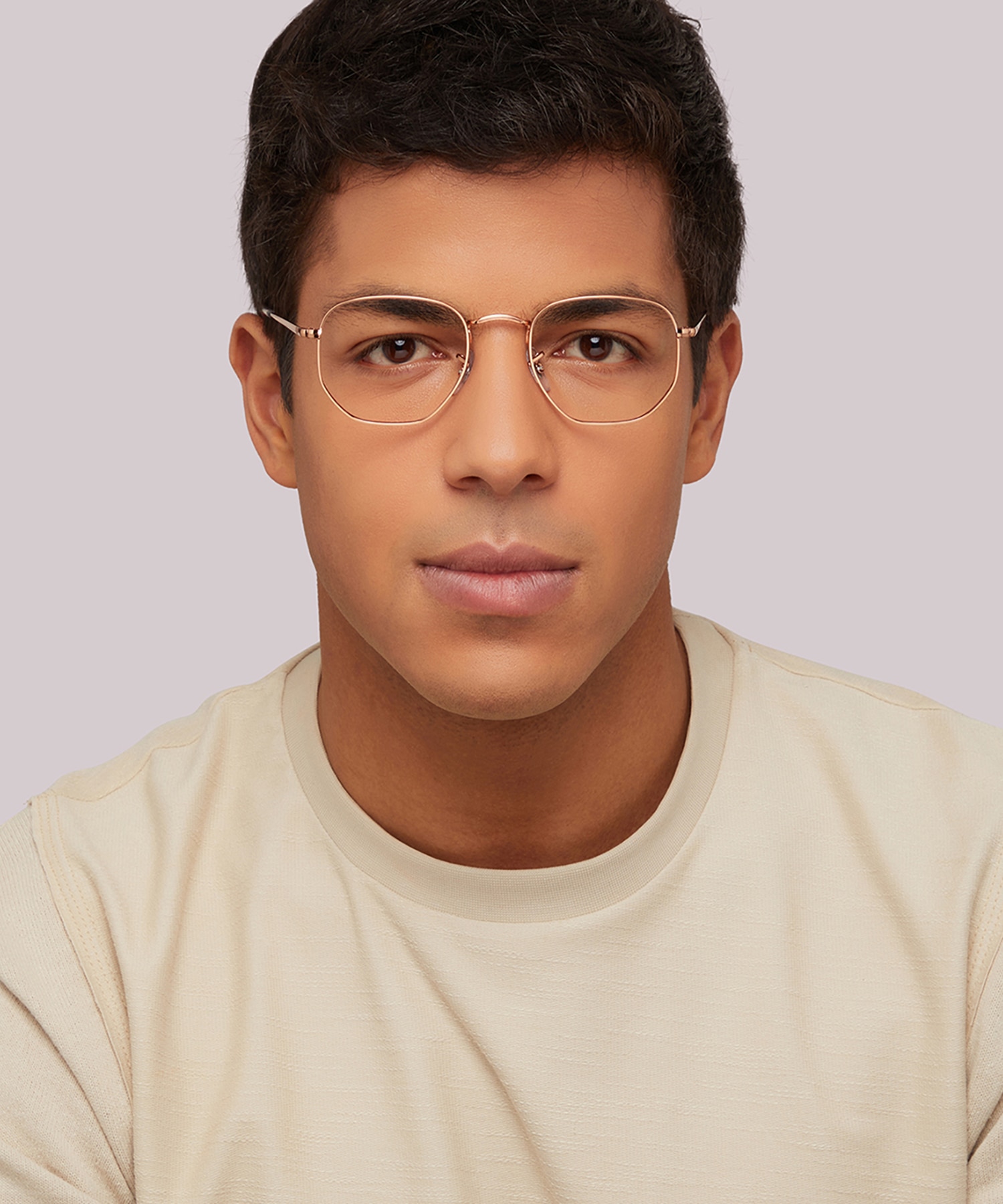 RB6448 Rose Gold MetalEyeglass Frames for Men for Glasses Direct