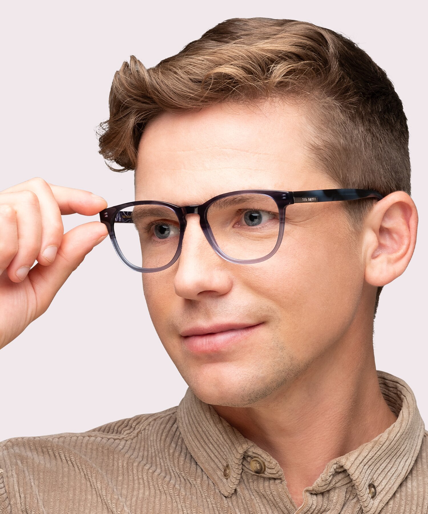 TB8252 Blue AcetateEyeglass Frames for Men for Glasses Direct