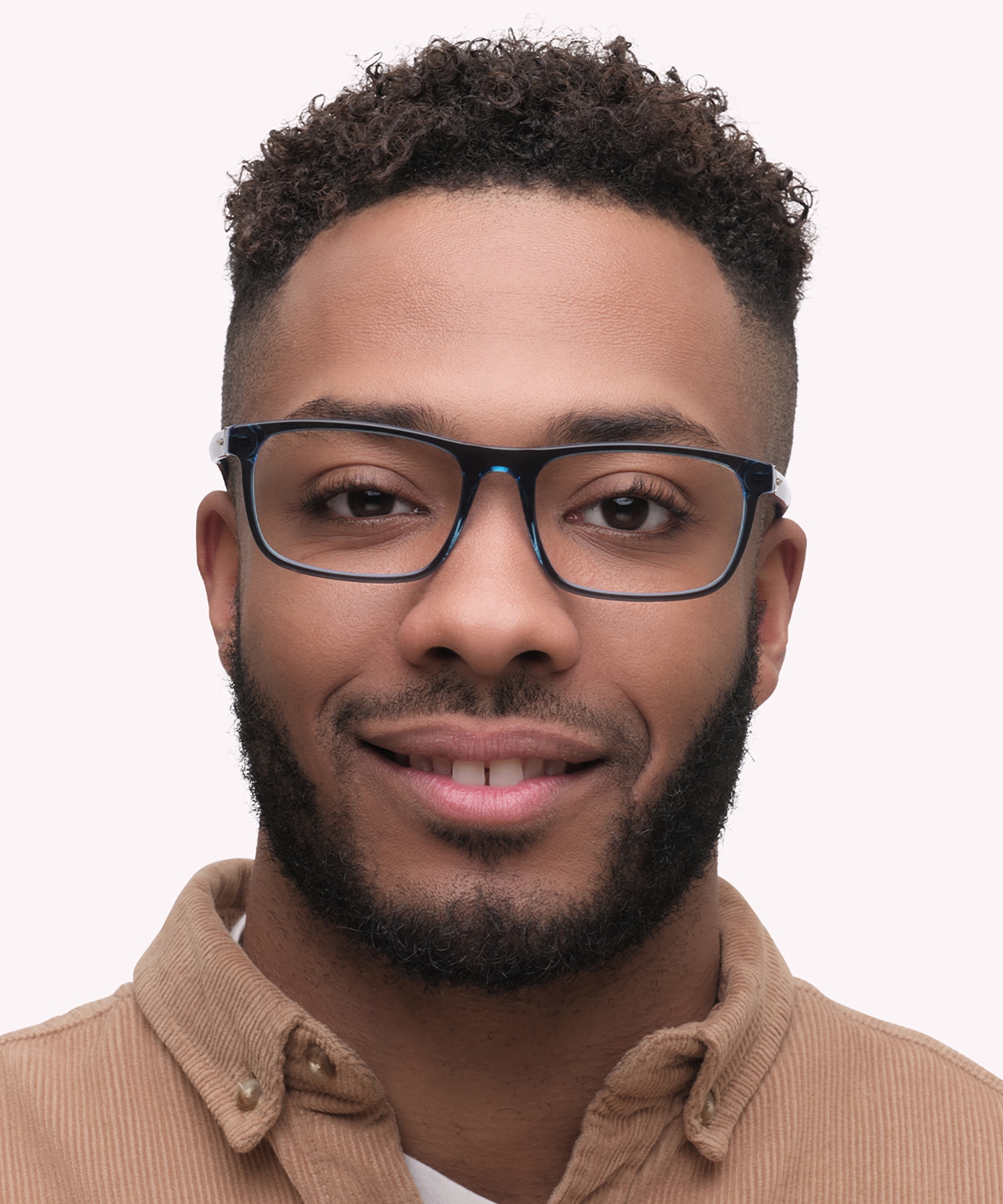 Hudson Bi Layer Dark Blue Crystal AcetateEyeglass Frames for Men for Glasses Direct