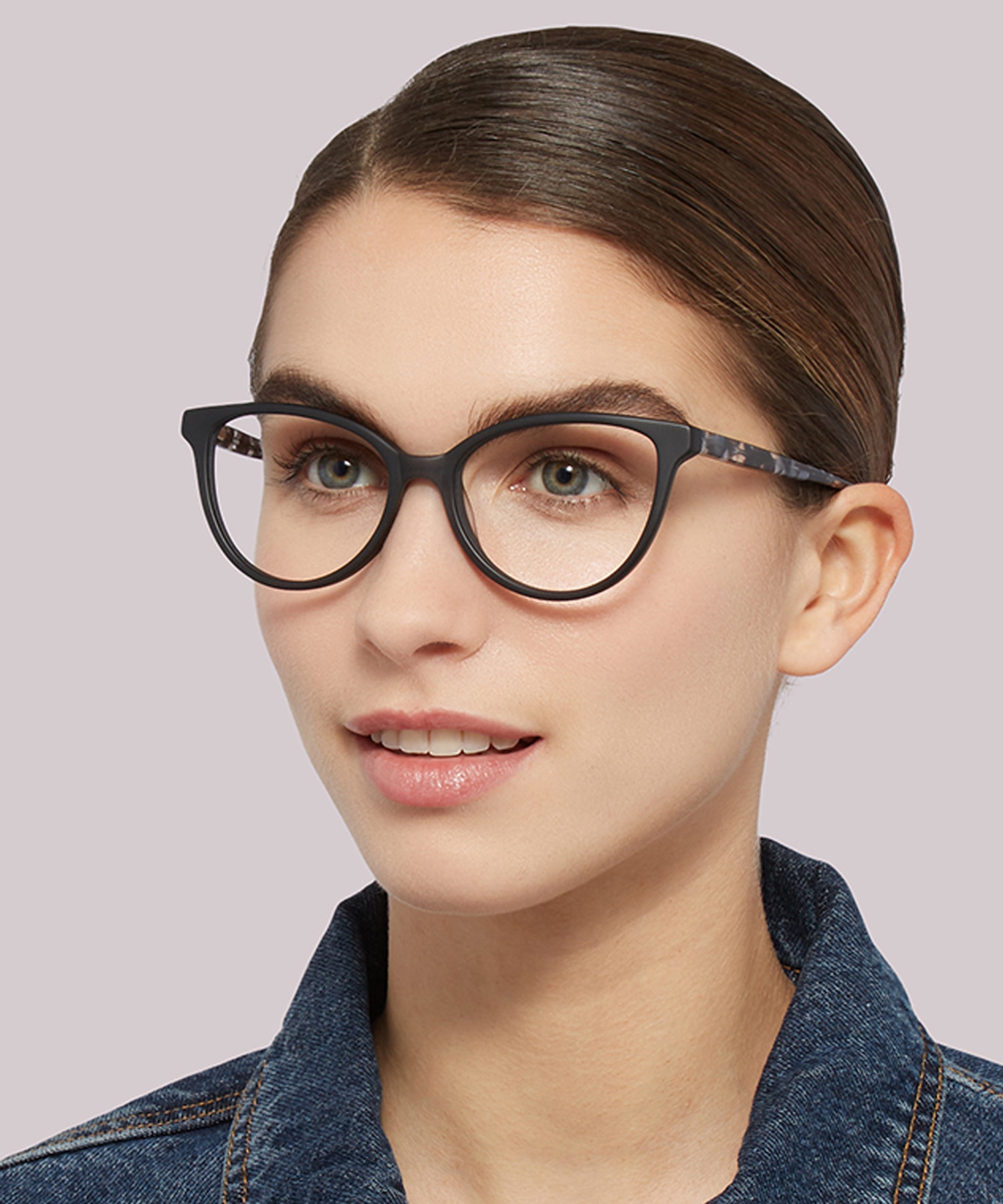Lily Black Mottle AcetateEyeglass Frames for Women for Glasses Direct