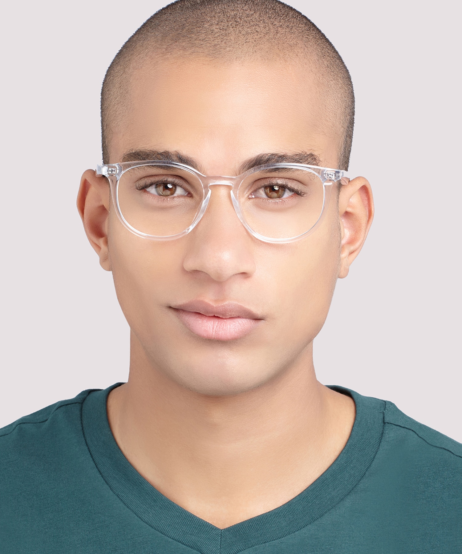 PLD D381 Clear PlasticEyeglass Frames for Men for Glasses Direct