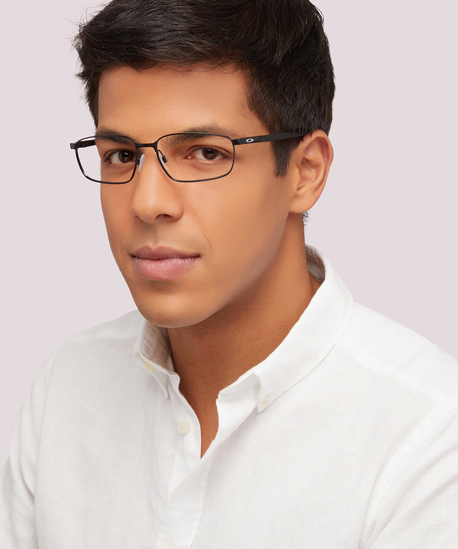Extender Satin Black MetalEyeglass Frames for Men for Glasses Direct