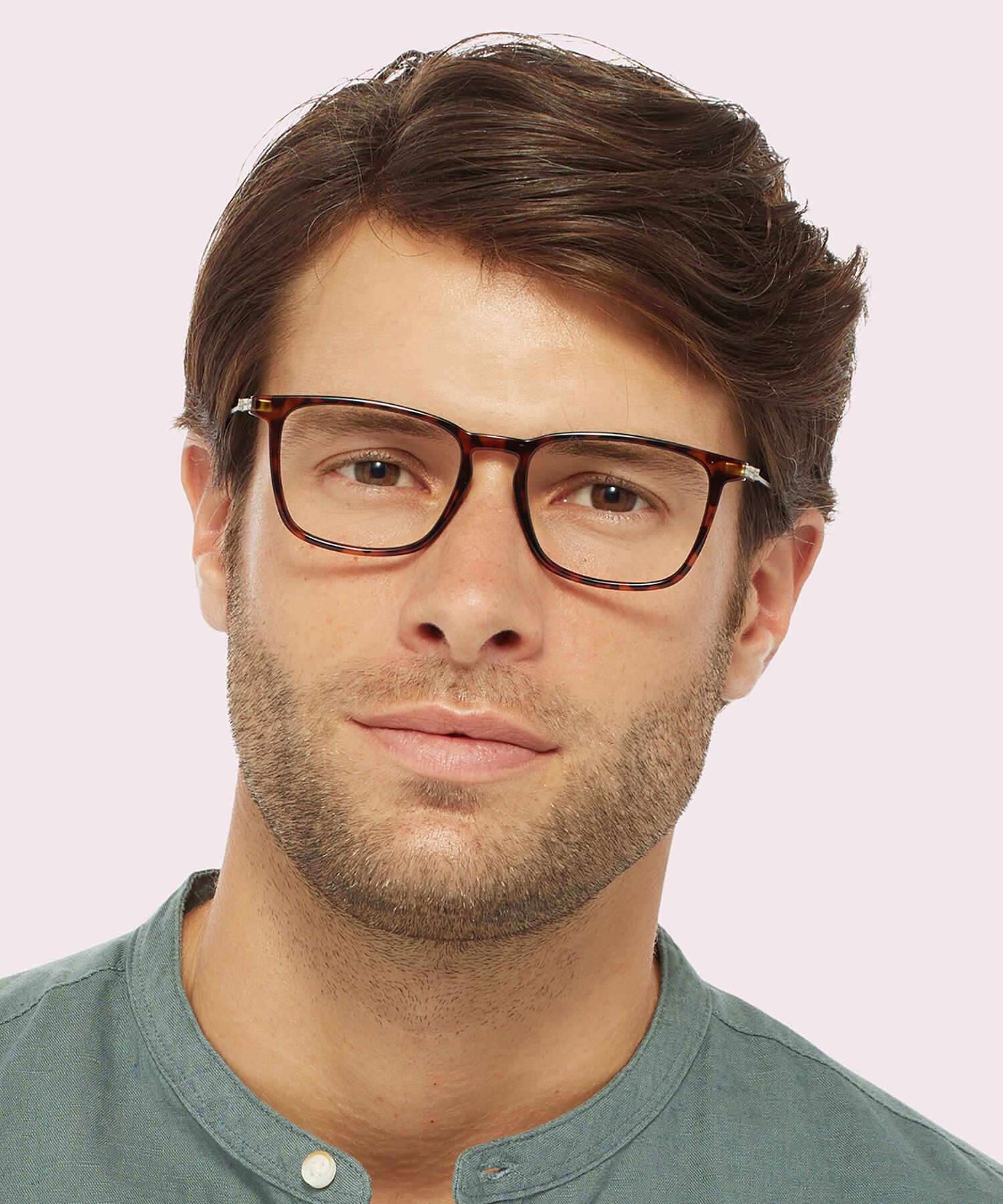TJ 0061 Tortoise Silver PlasticEyeglass Frames for Men for Glasses Direct