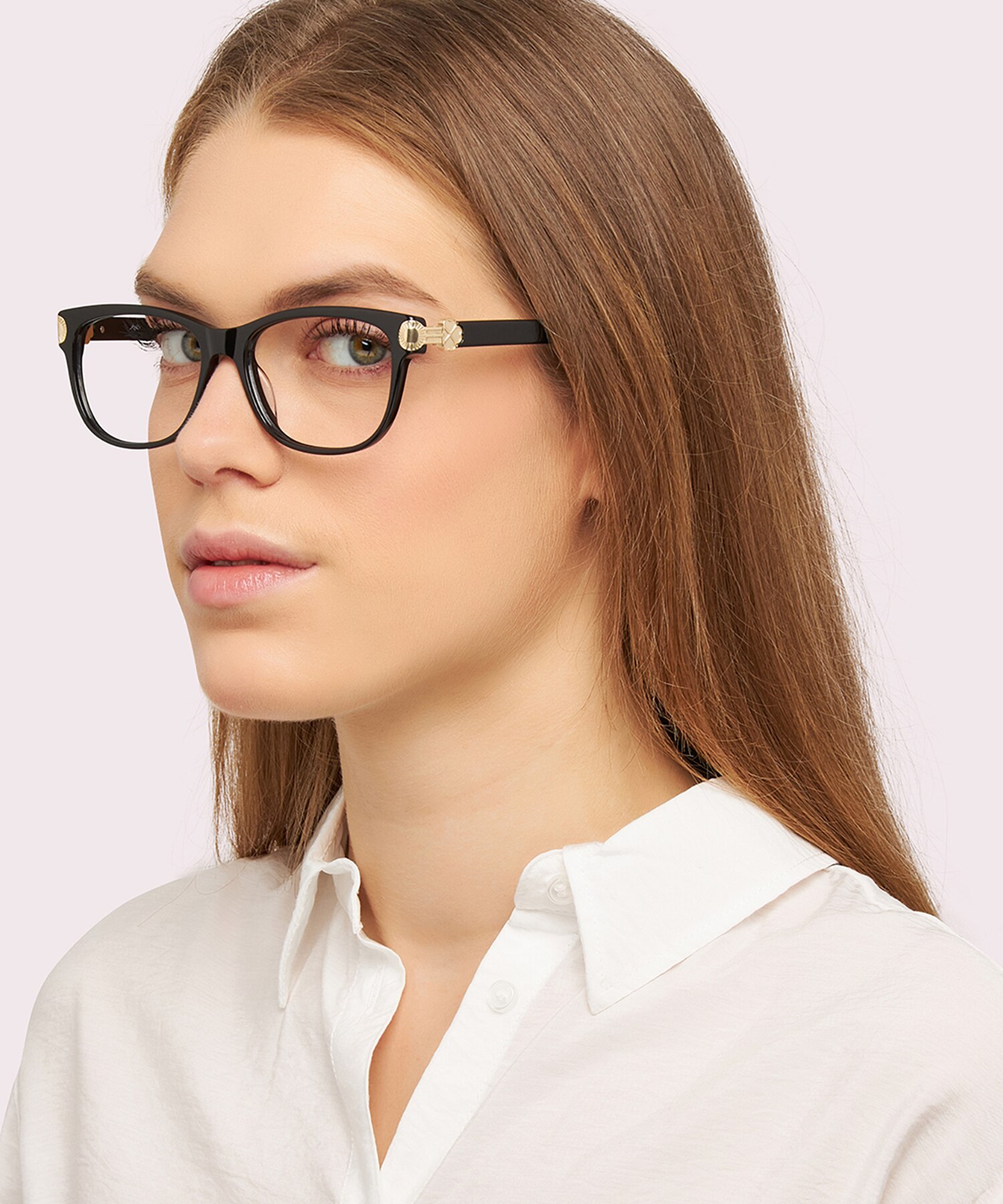 Evelyn Black AcetateEyeglass Frames for Women for Glasses Direct