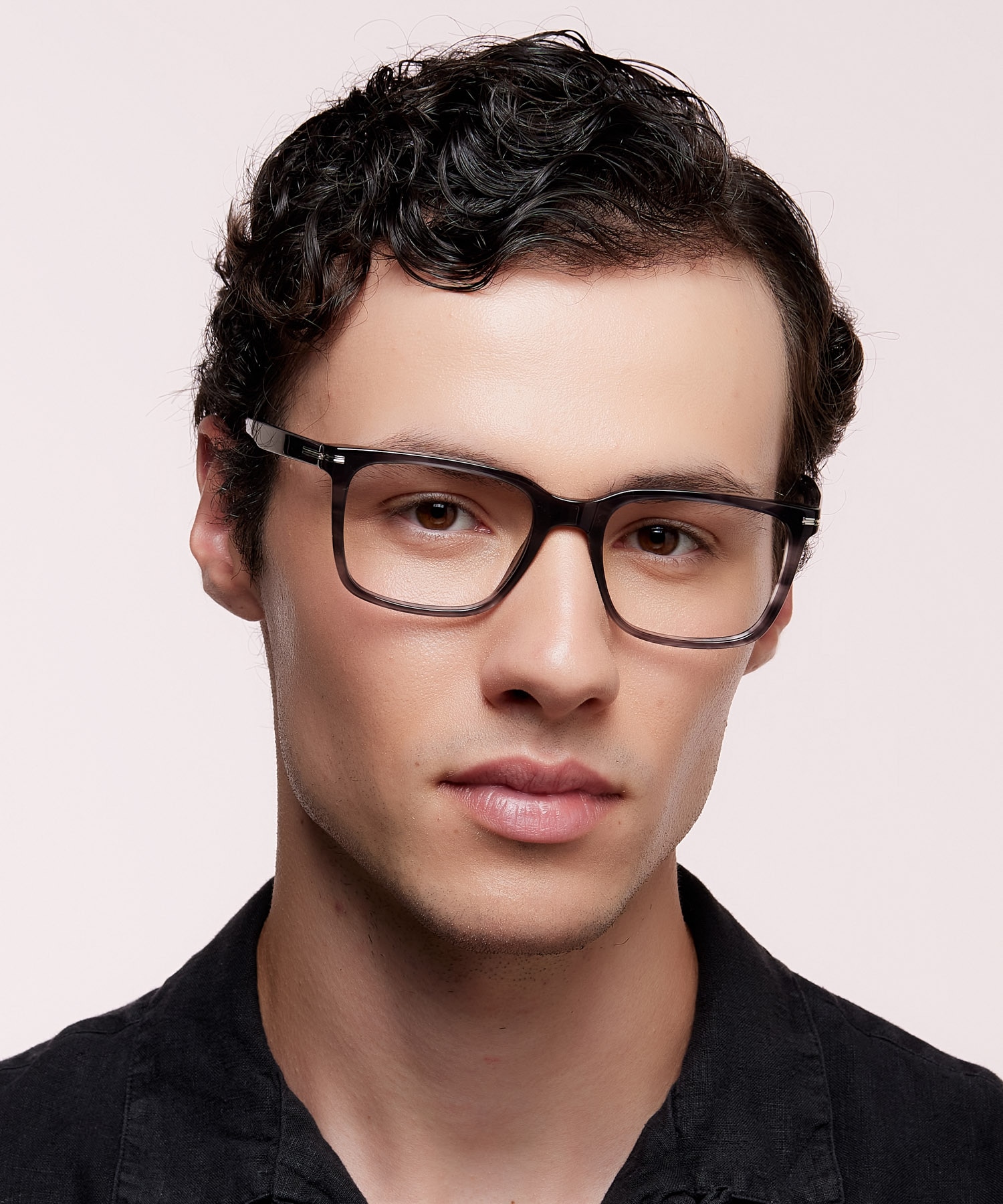 BOSS 1602 Horn Grey PlasticEyeglass Frames for Men for Glasses Direct