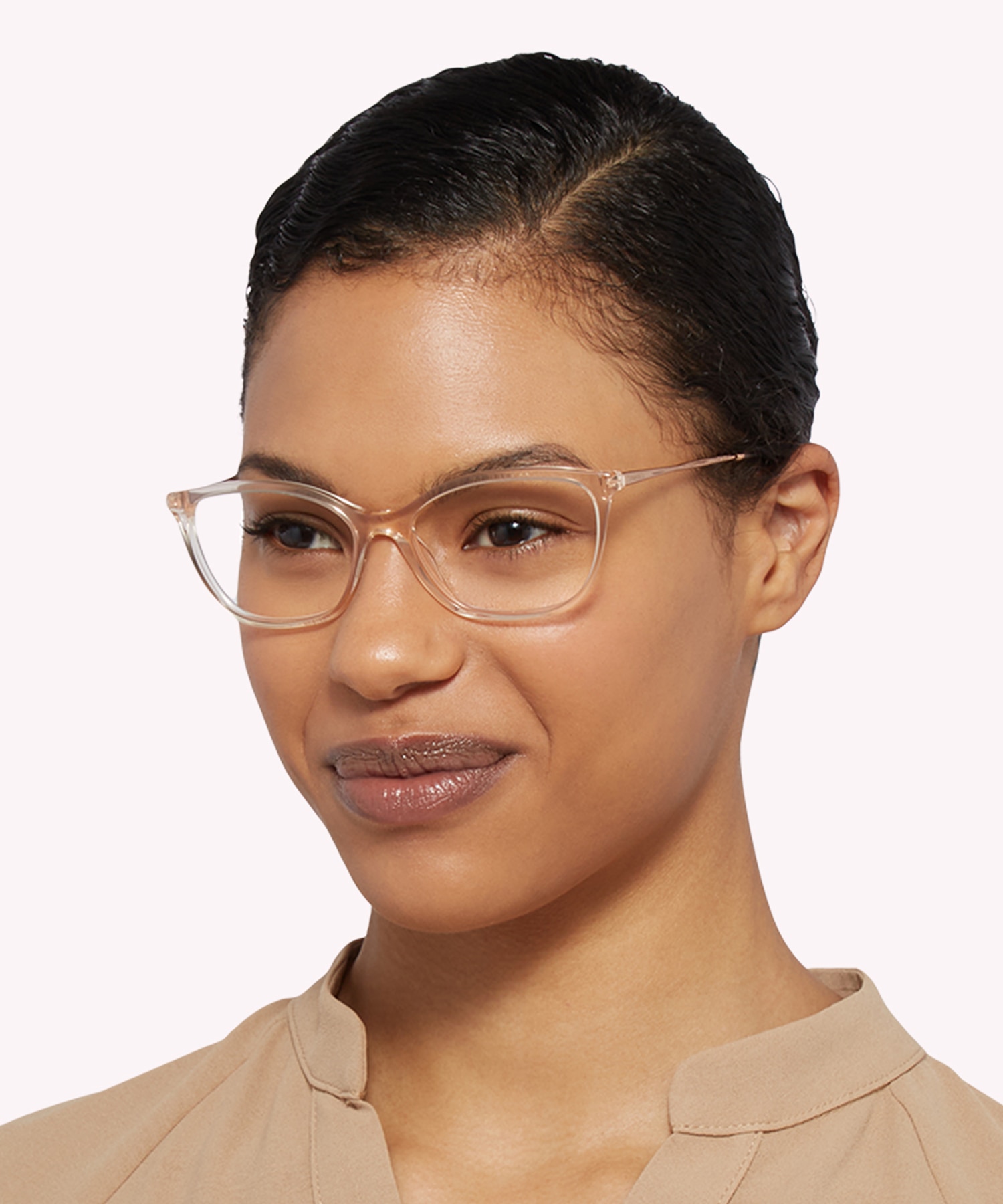 TF2205 Nude Transparent AcetateEyeglass Frames for Women for Glasses Direct
