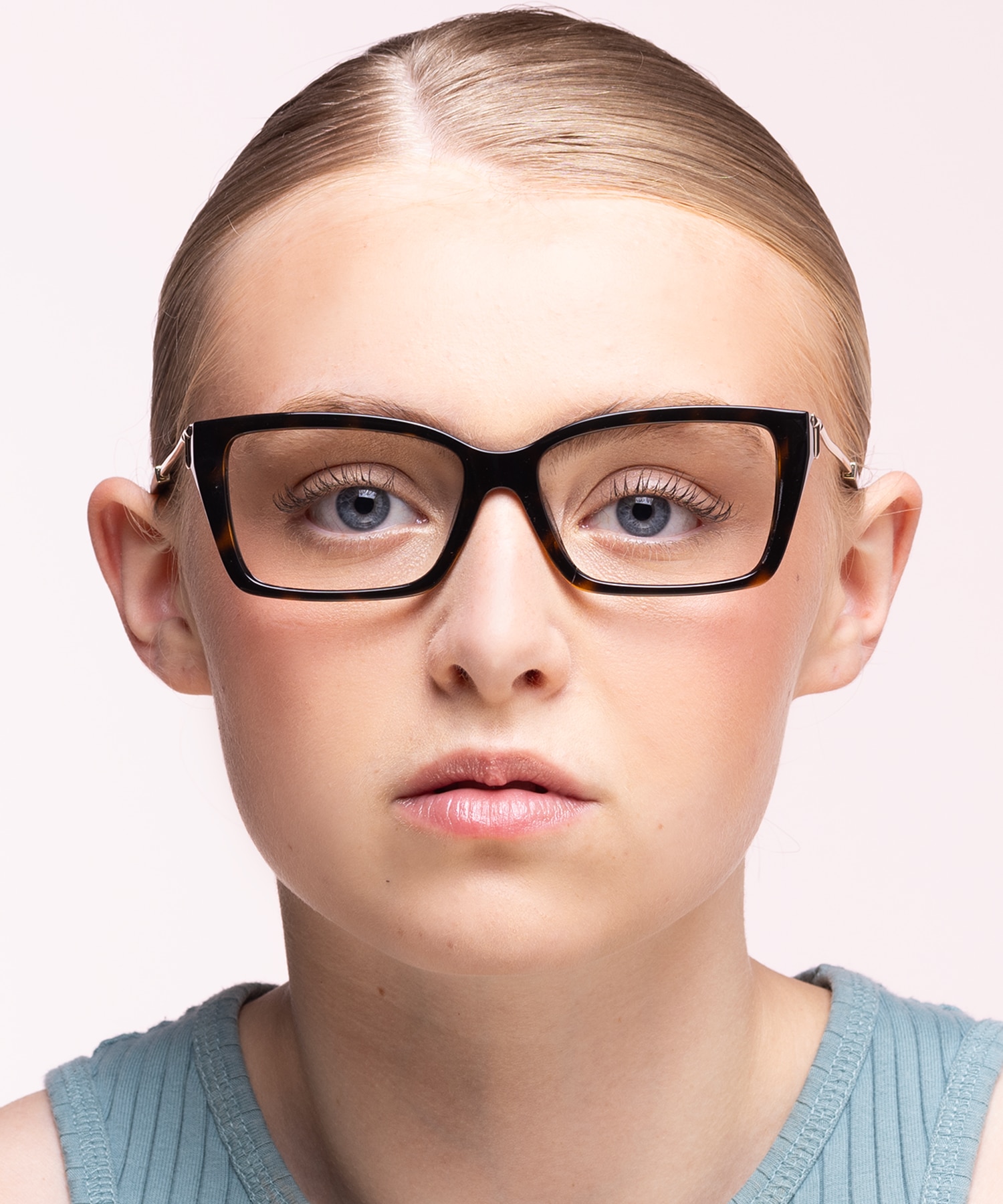 TF2239U Havana PlasticEyeglass Frames for Women for Glasses Direct