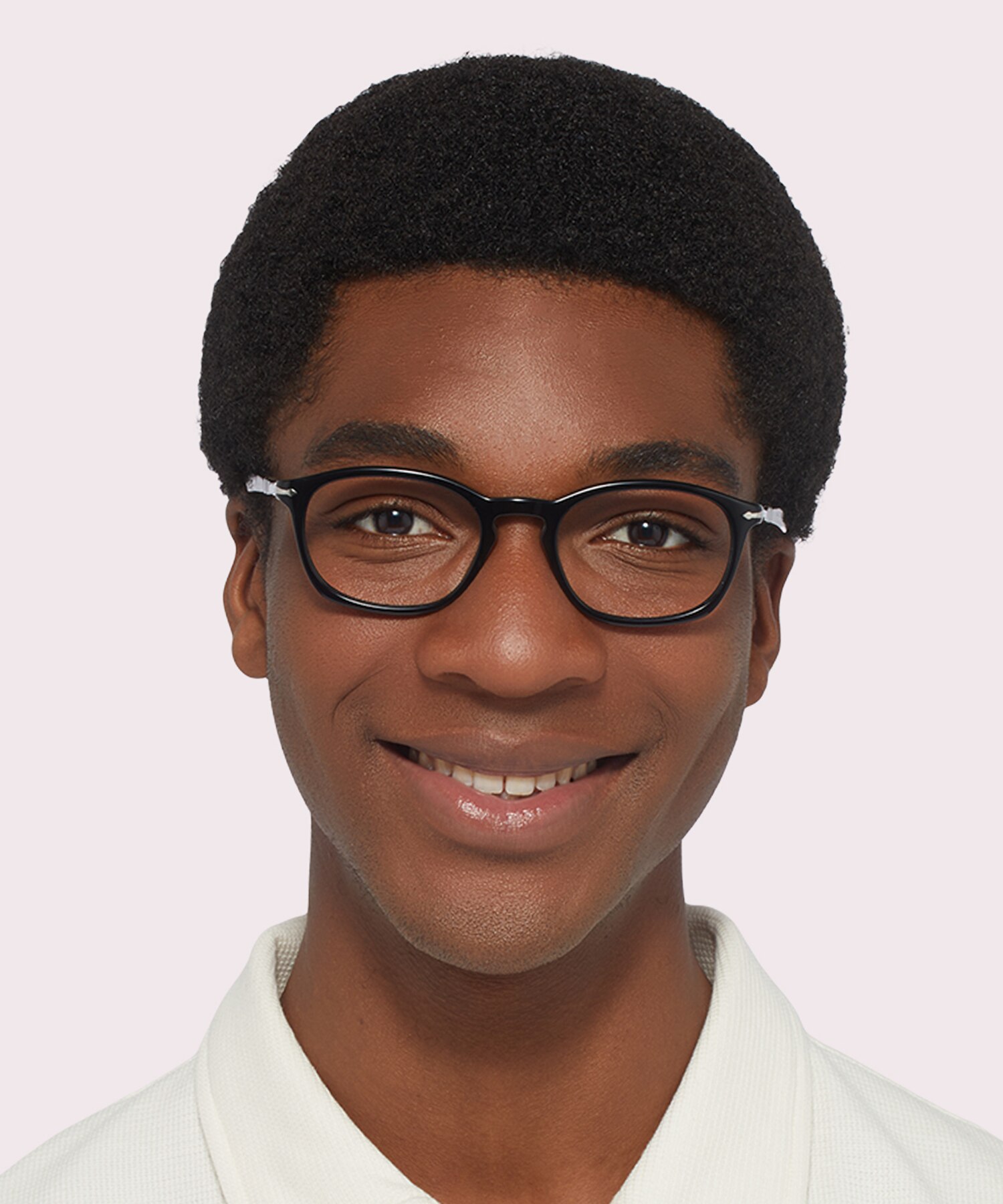 PO3303V Black AcetateEyeglass Frames for Men for Glasses Direct