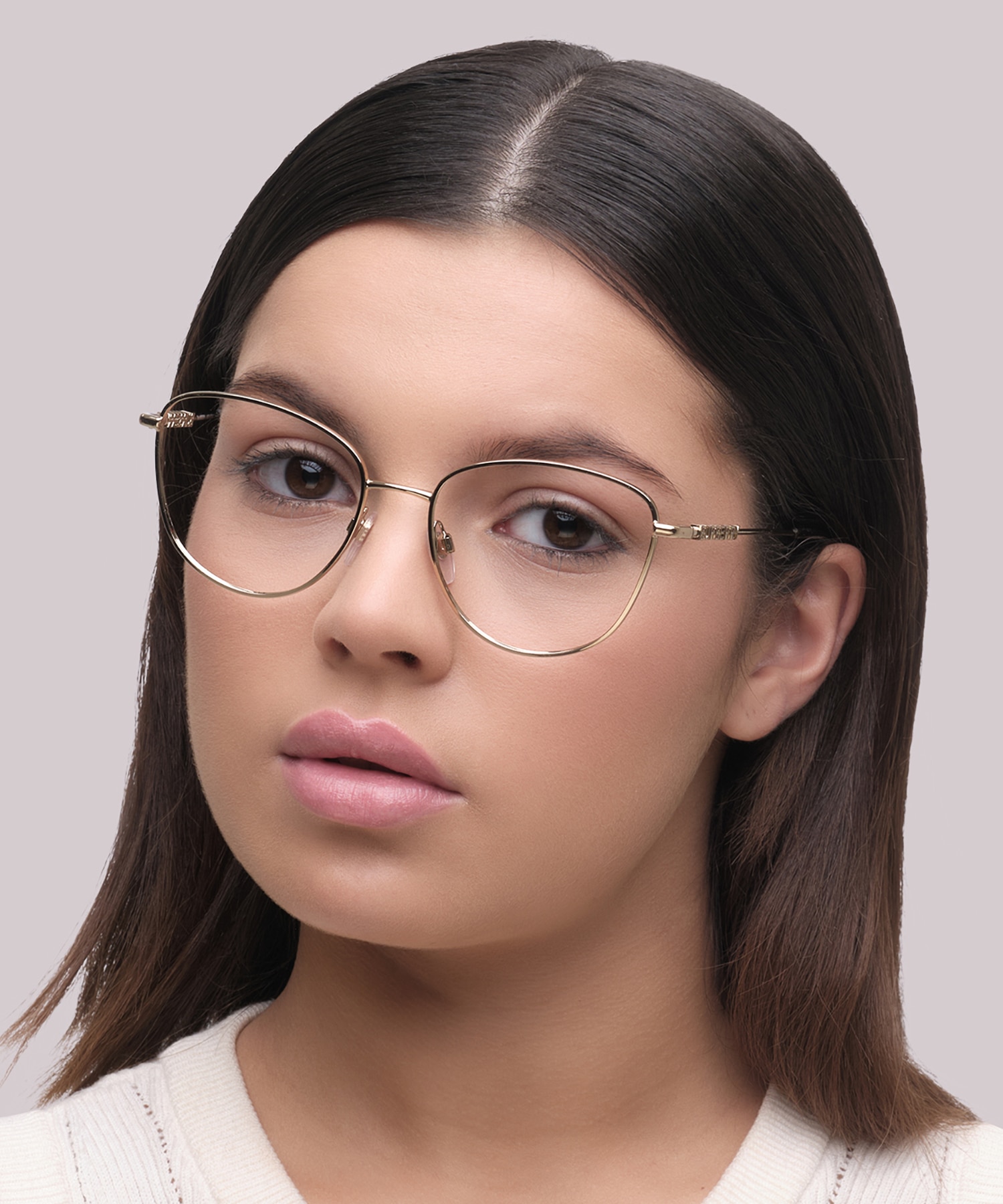 BE1376 Light Gold MetalEyeglass Frames for Women for Glasses Direct