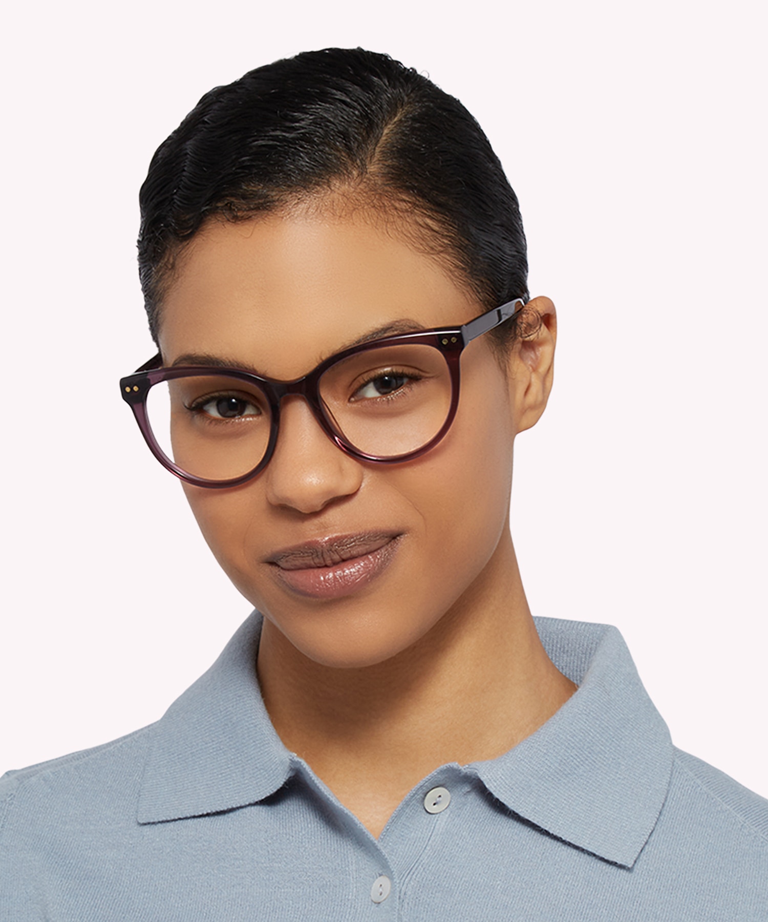 Gretchen Crystal Pink AcetateEyeglass Frames for Women for Glasses Direct