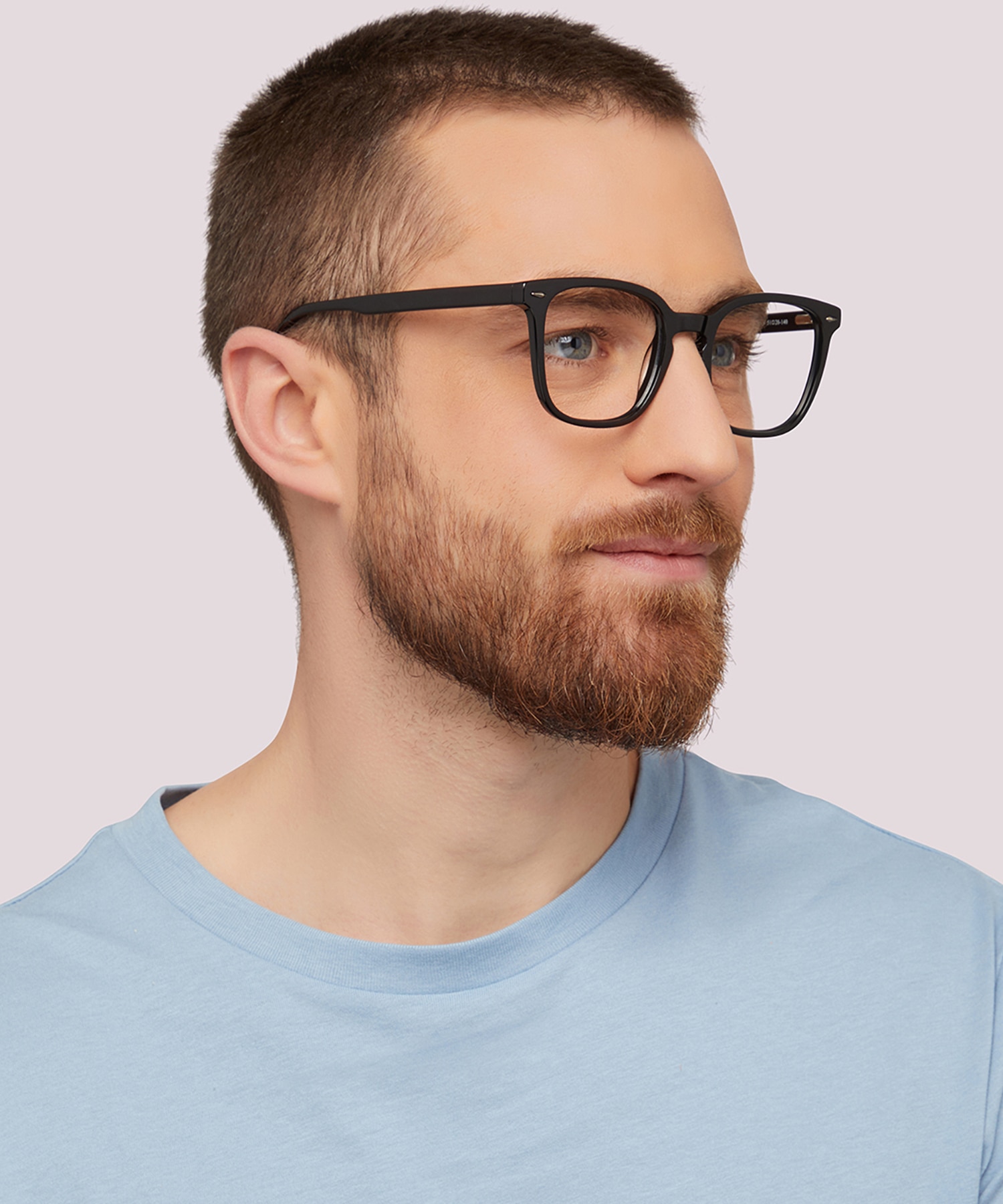 Elijah Black AcetateEyeglass Frames for Men for Glasses Direct