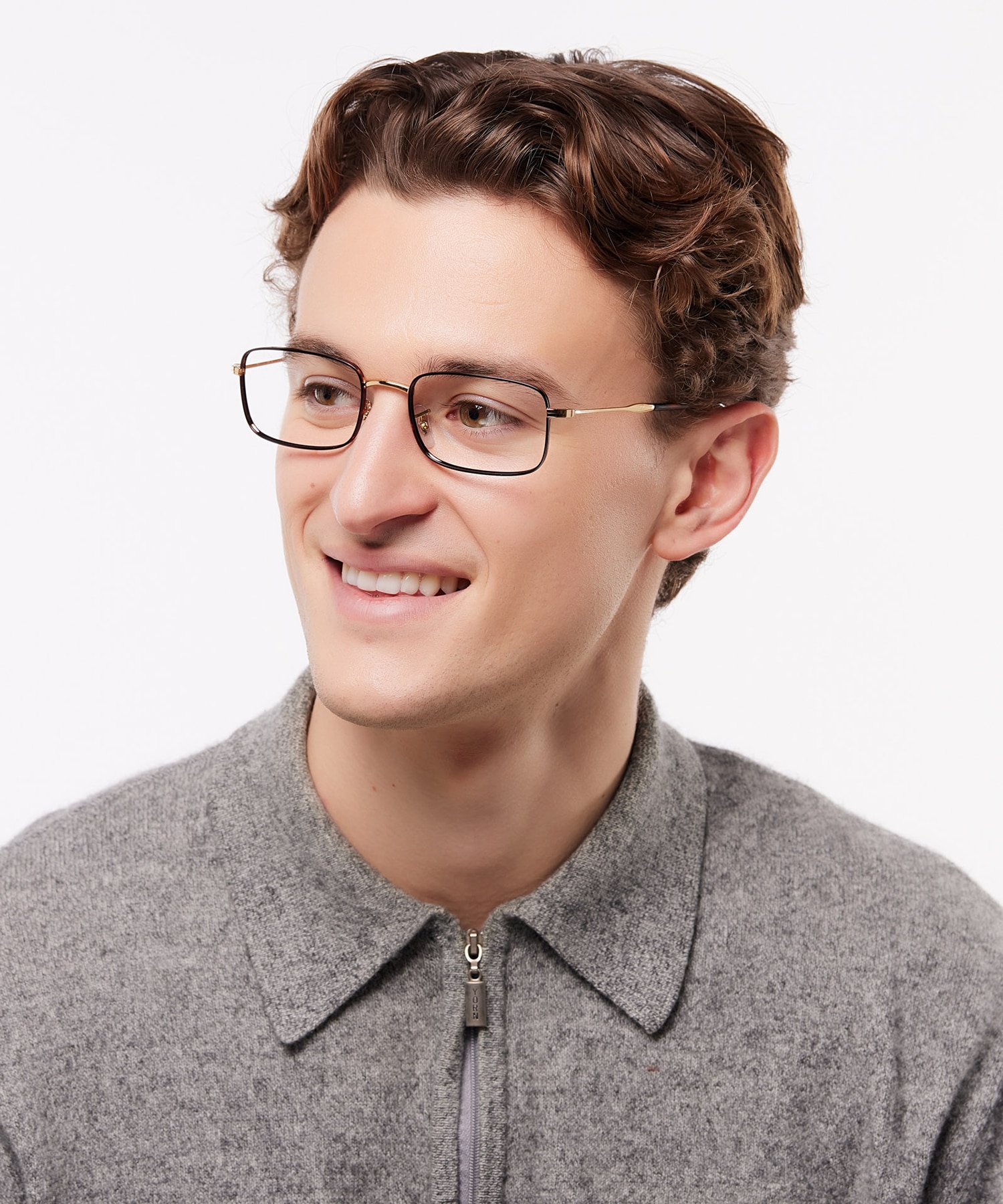 RB3746V Havana On Gold MetalEyeglass Frames for Men for Glasses Direct