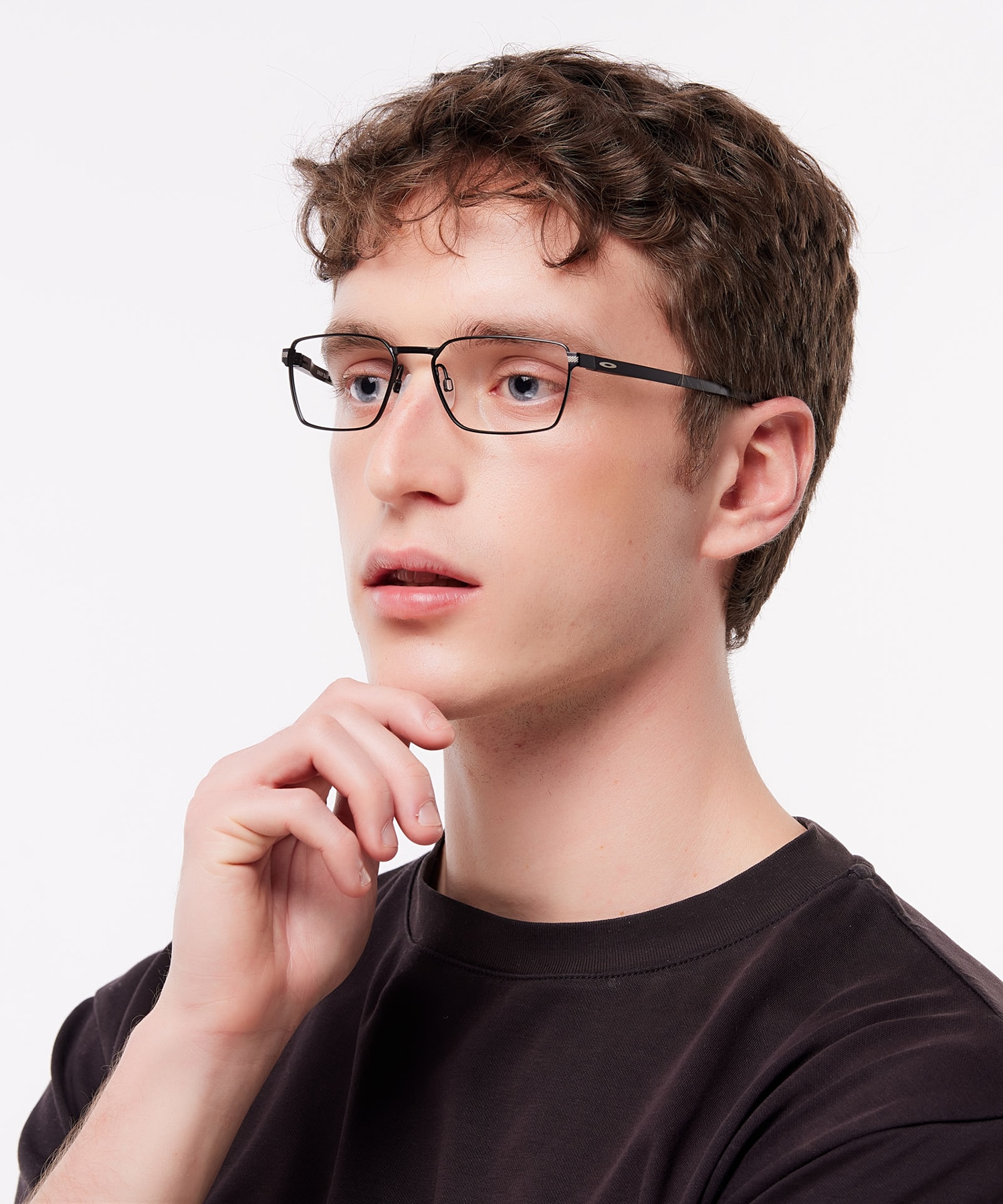 Sway Bar Satin Black TitaniumEyeglass Frames for Men for Glasses Direct