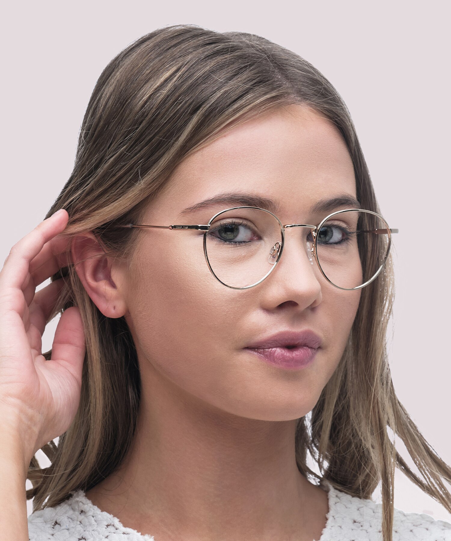 TJ 0089 Gold MetalEyeglass Frames for Women for Glasses Direct