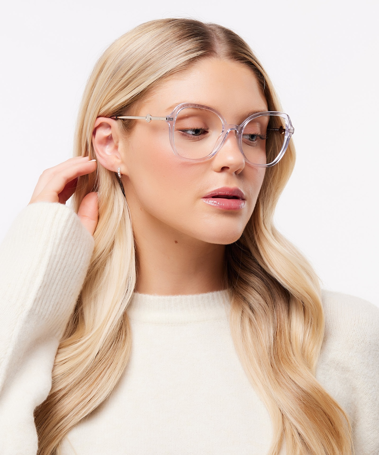 Katalina Crystal Clear AcetateSunglass Frames for Women for Glasses Direct