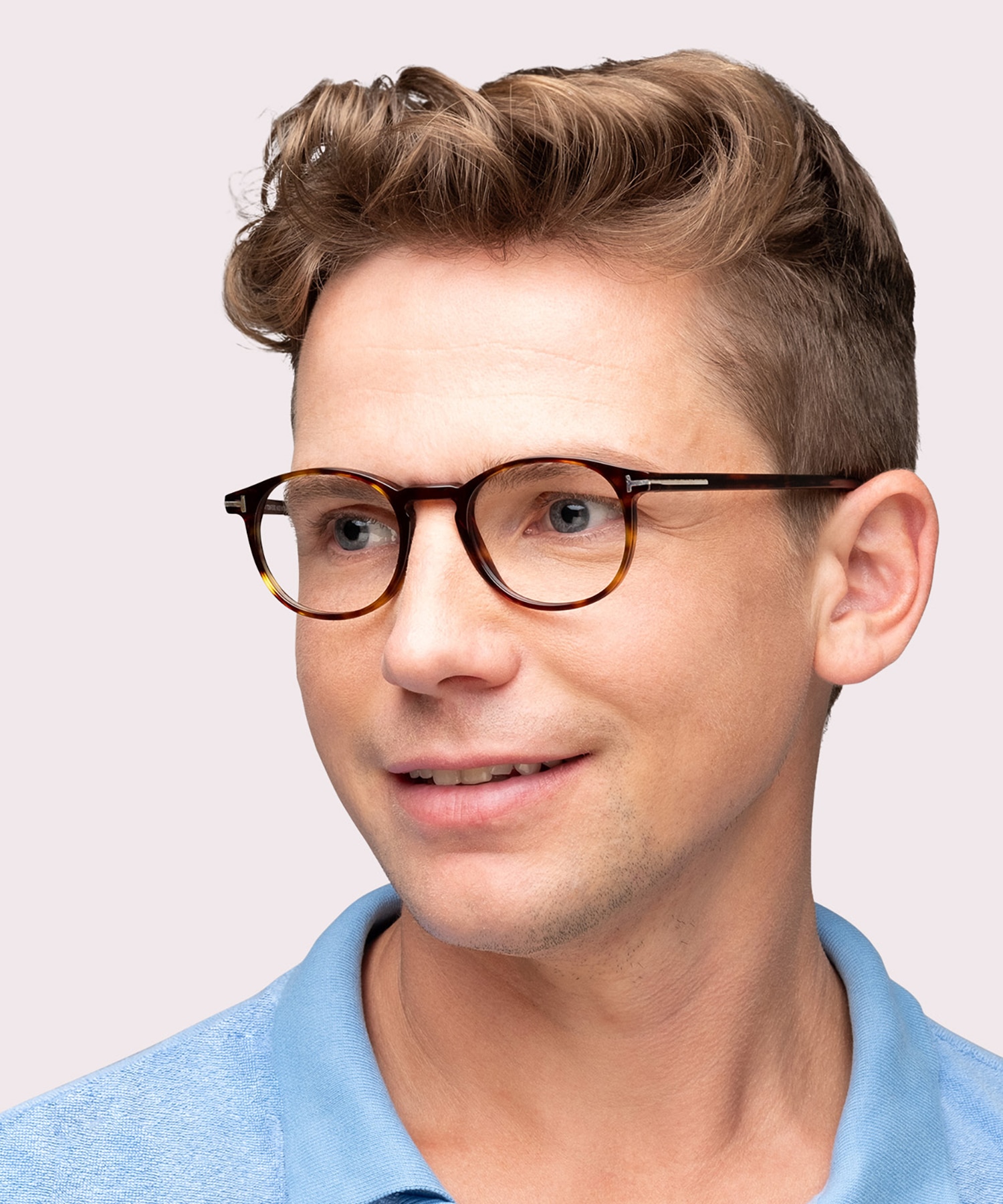 FT5294 052 Brown Tortoise AcetateEyeglass Frames for Men for Glasses Direct