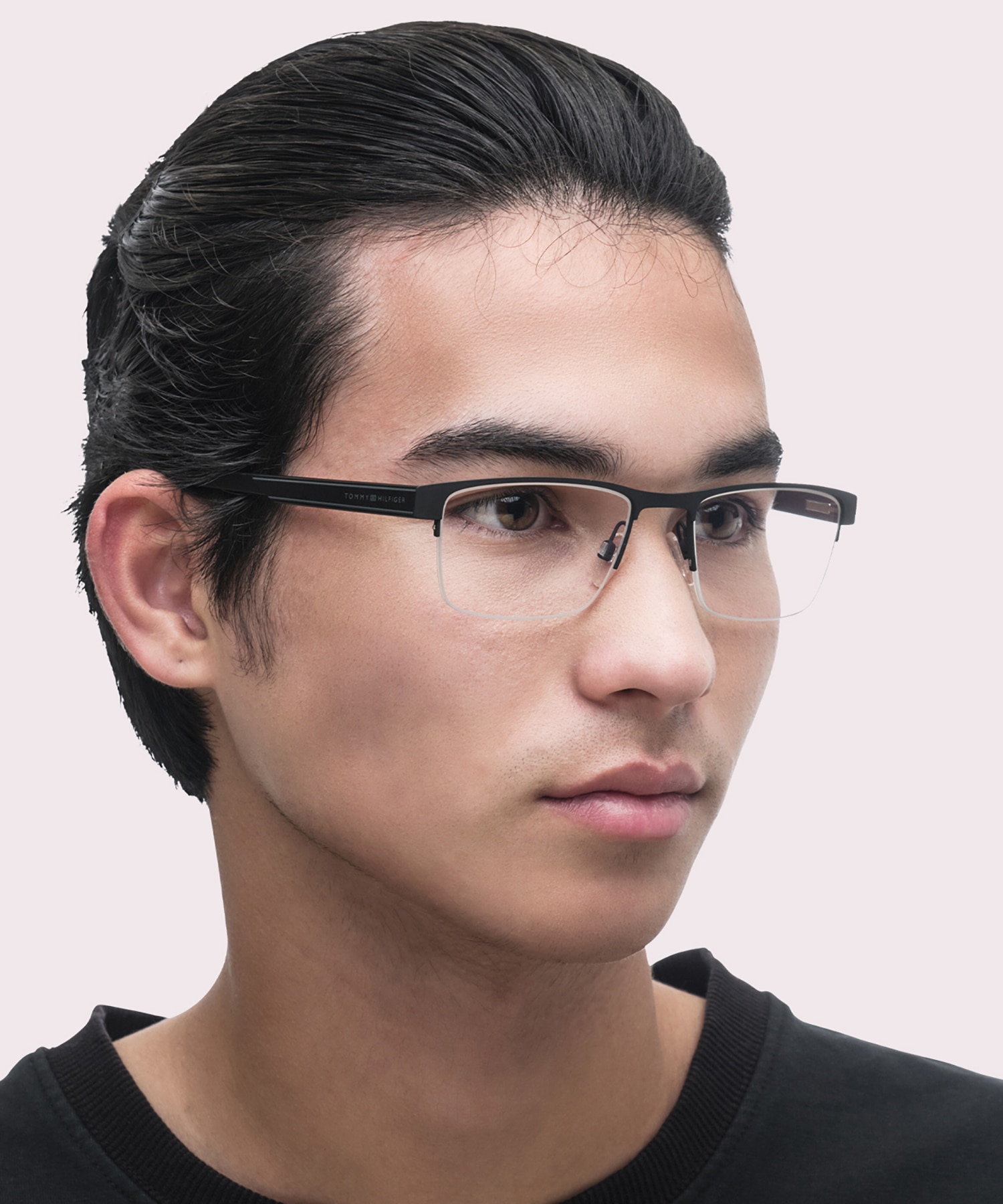 TH 1996 Black MetalEyeglass Frames for Men for Glasses Direct