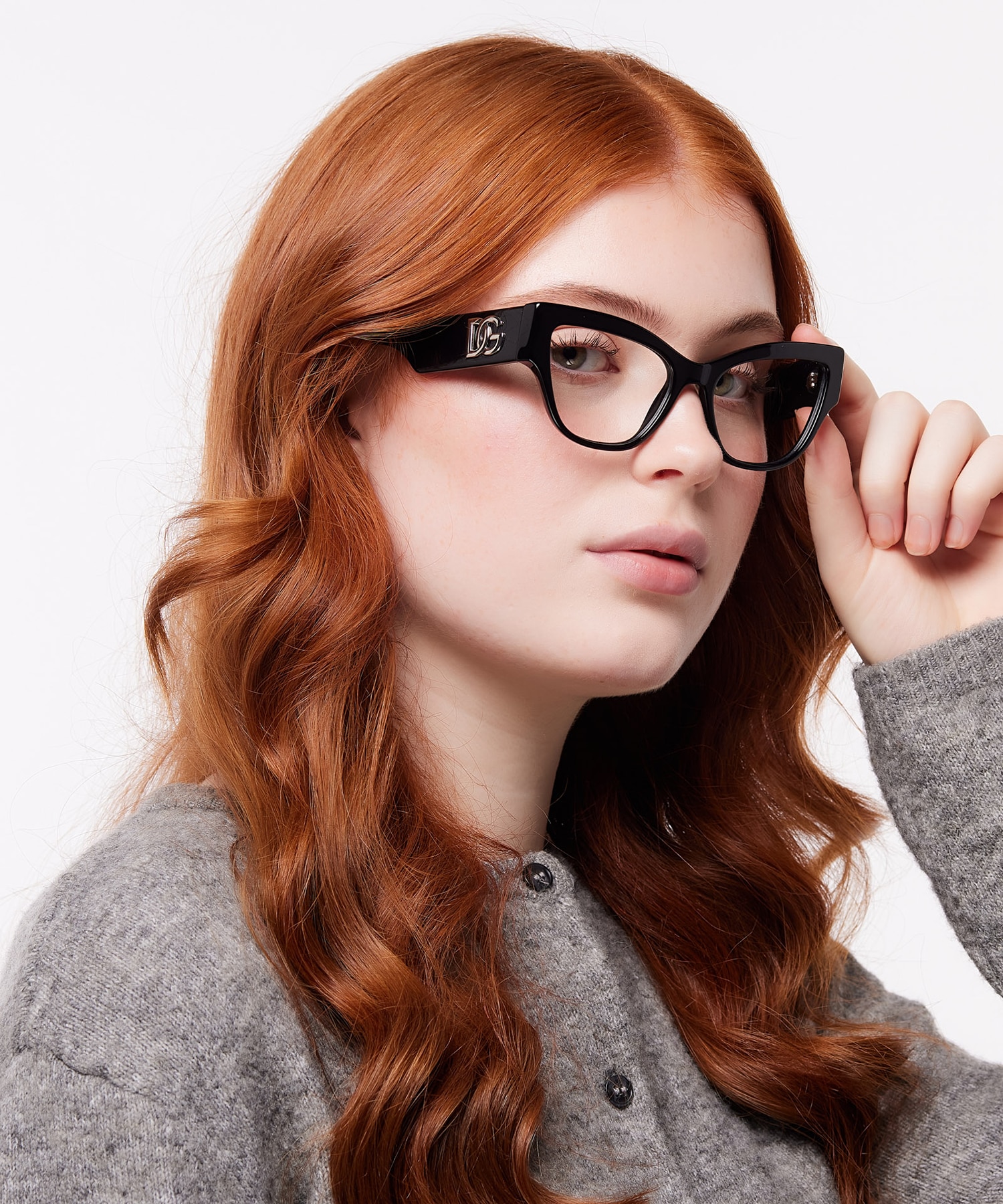 DG3378 Black AcetateEyeglass Frames for Women for Glasses Direct