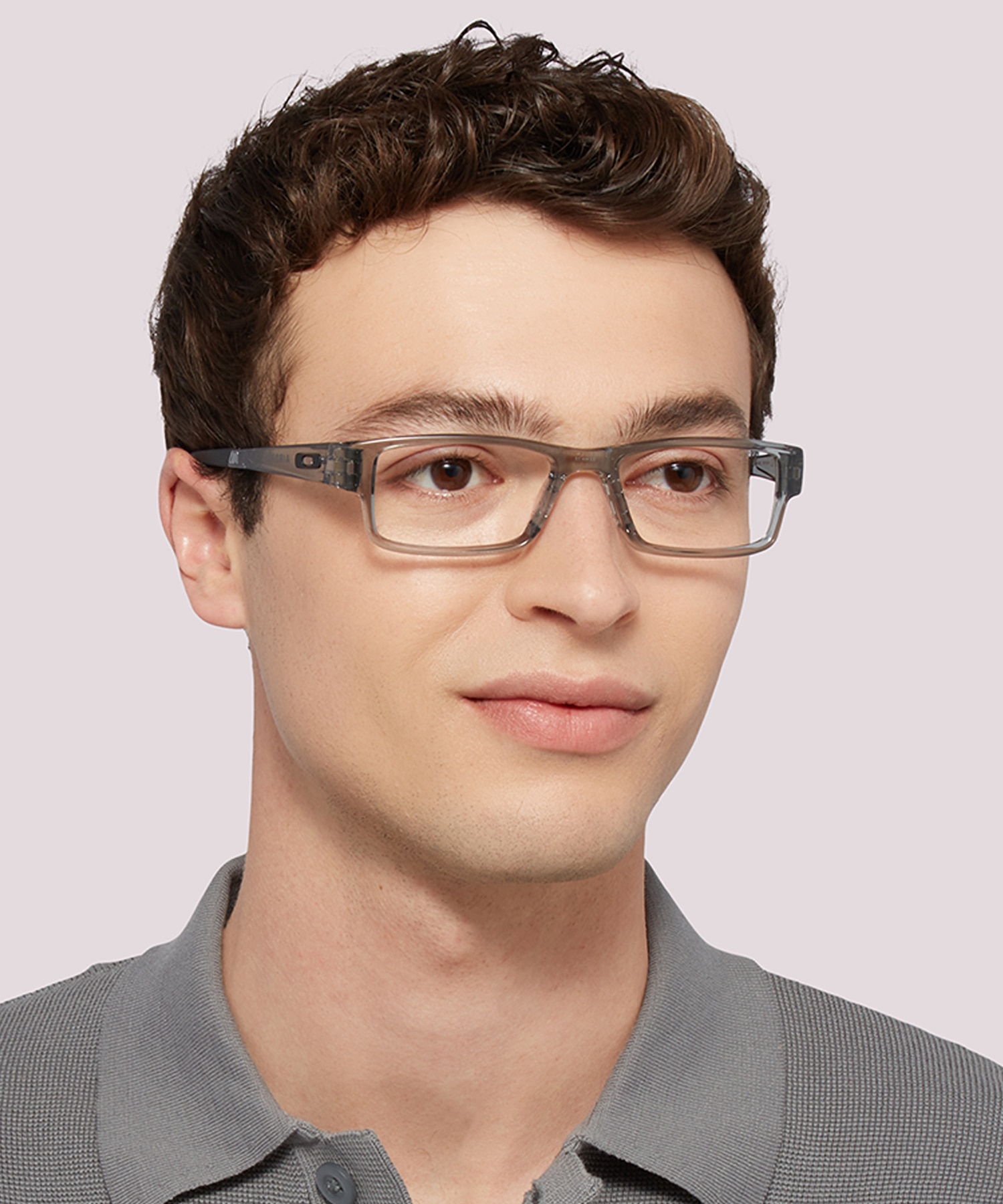 Airdrop™ Grey Shadow PlasticEyeglass Frames for Men for Glasses Direct