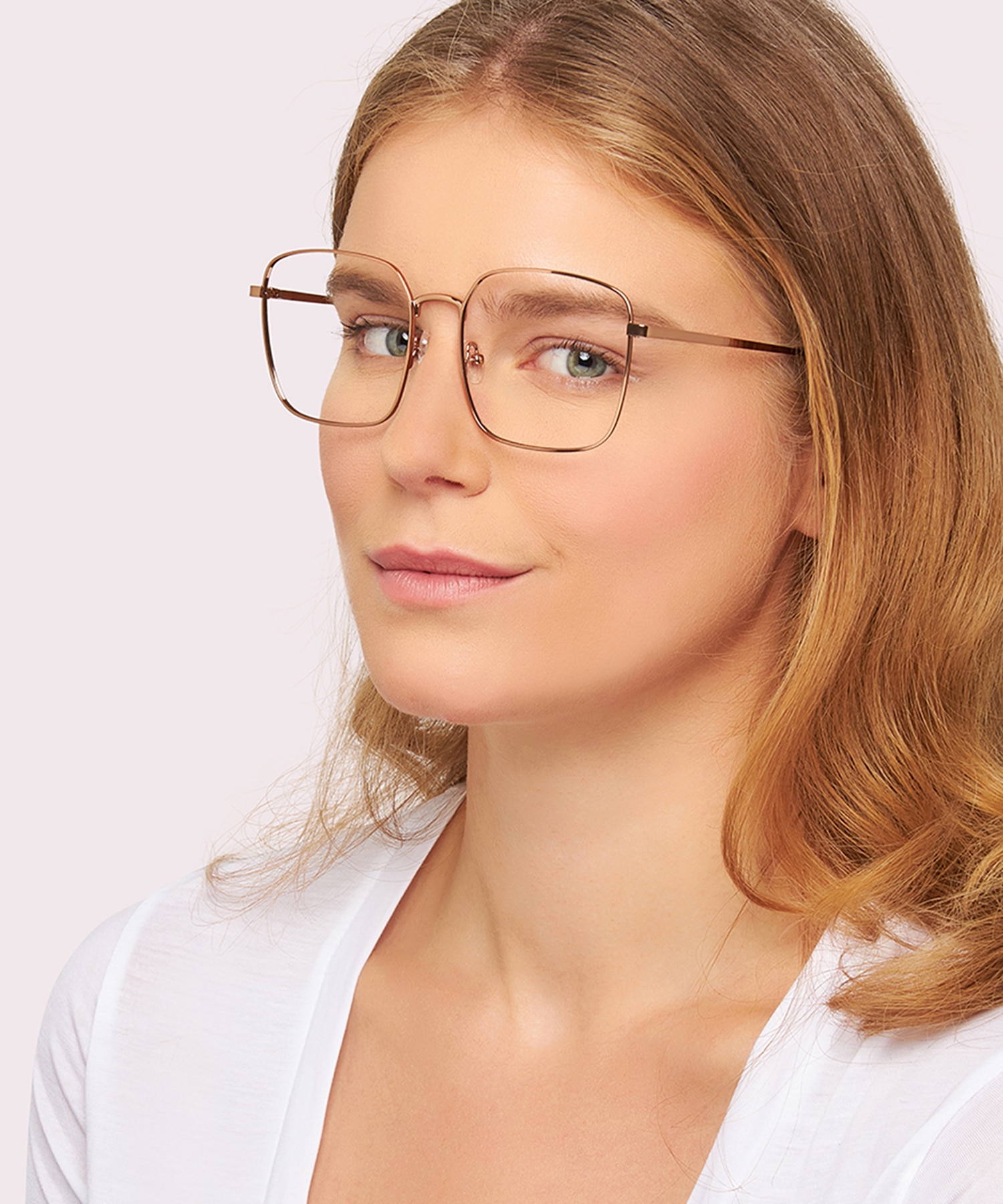 Dalia Gold Pink MetalEyeglass Frames for Women for Glasses Direct