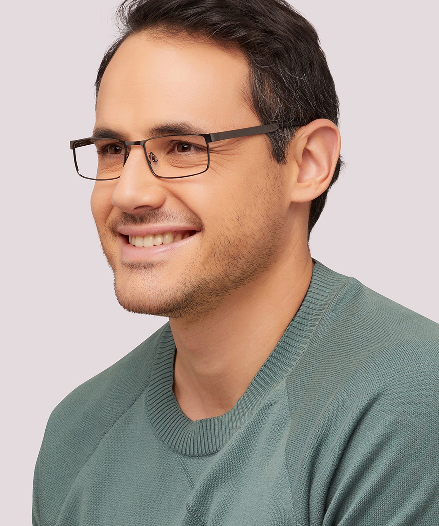 Digby Matte Gunmetal MetalEyeglass Frames for Men for Glasses Direct