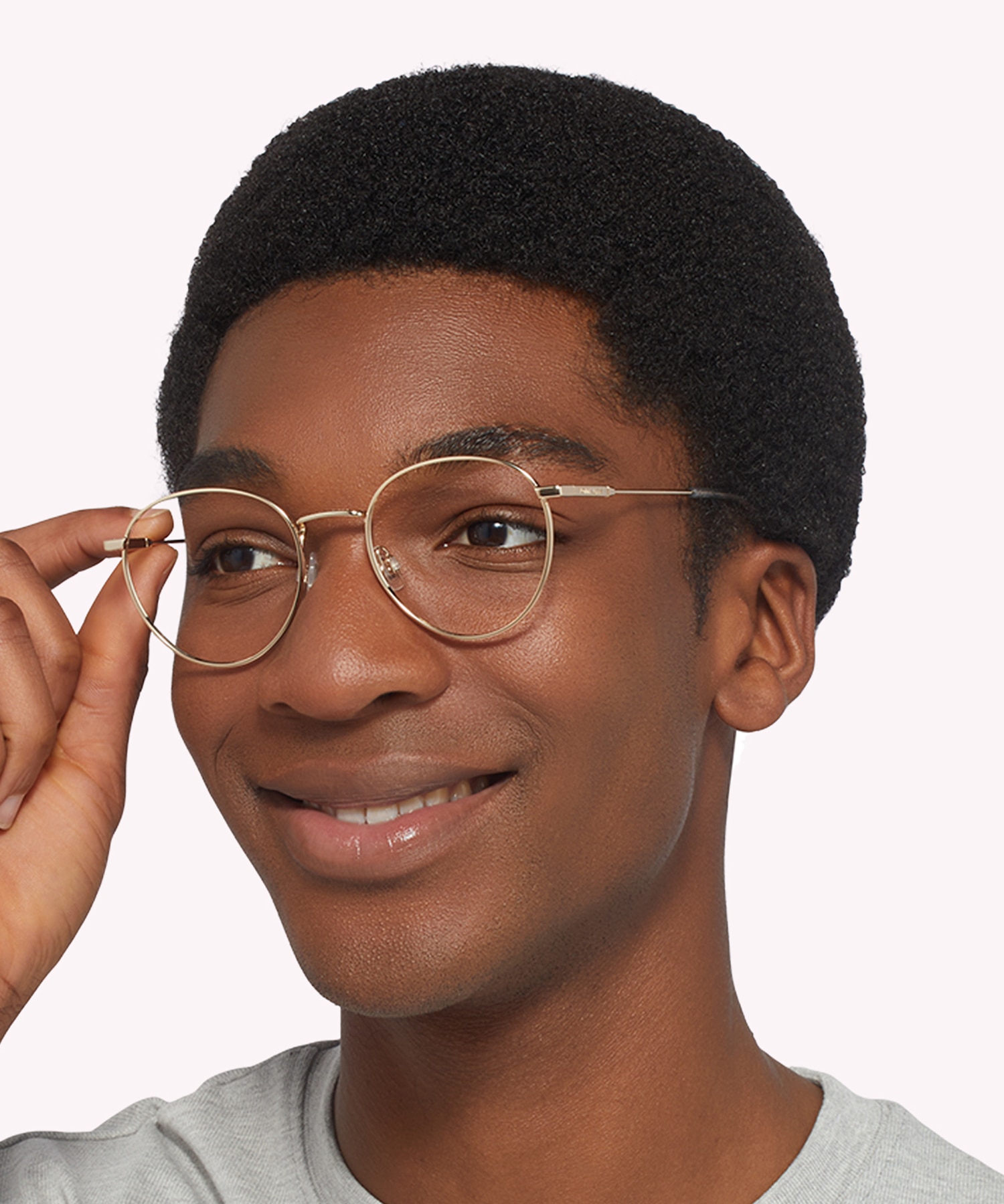 TJ 0089 Gold MetalEyeglass Frames for Men for Glasses Direct