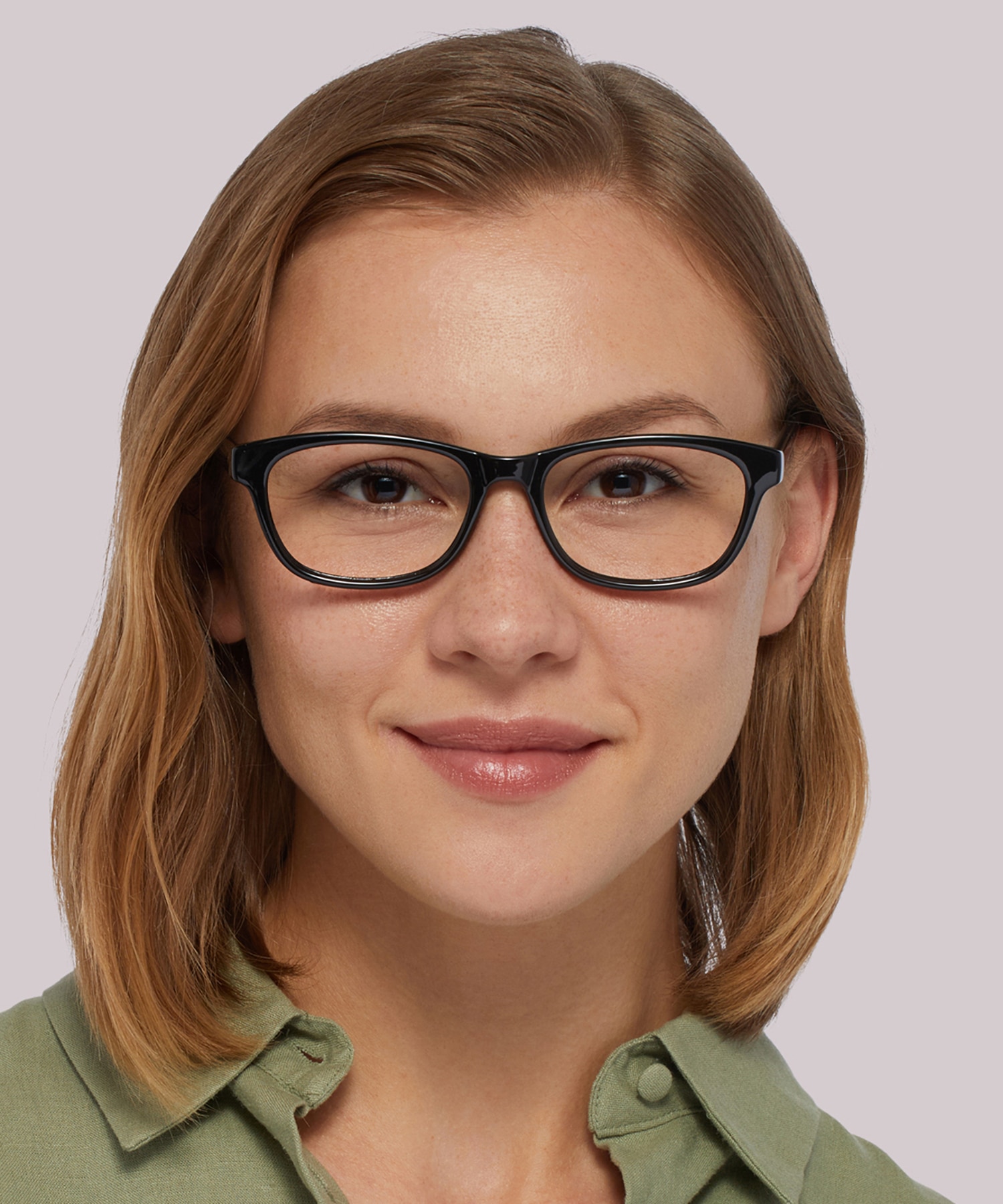 Damica Black PlasticEyeglass Frames for Women for Glasses Direct
