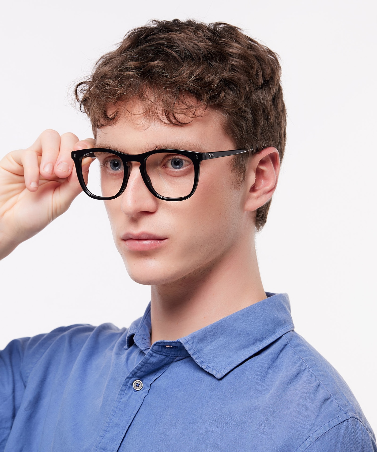 RB2210V Black AcetateEyeglass Frames for Men for Glasses Direct