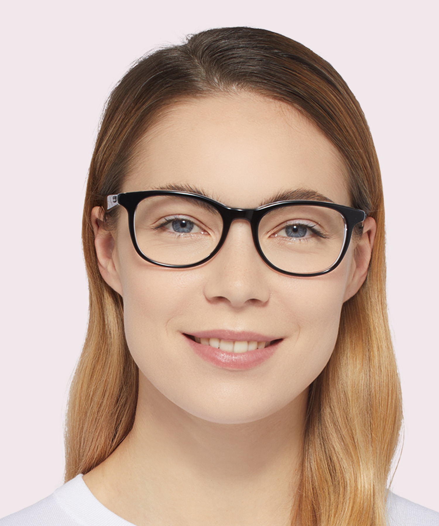 RB5356 Optics Black On Transparent AcetateEyeglass Frames for Women for Glasses Direct
