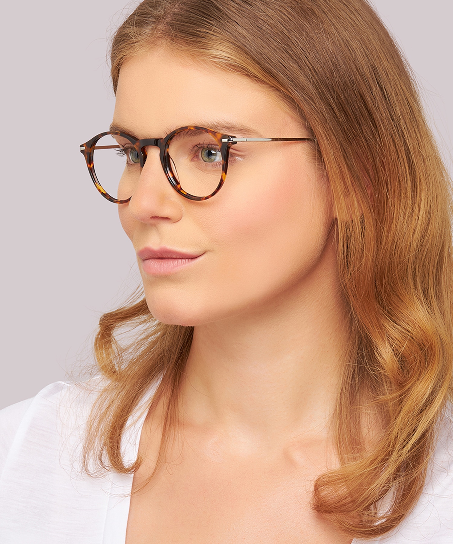 Aria Shiny Havana AcetateEyeglass Frames for Women for Glasses Direct