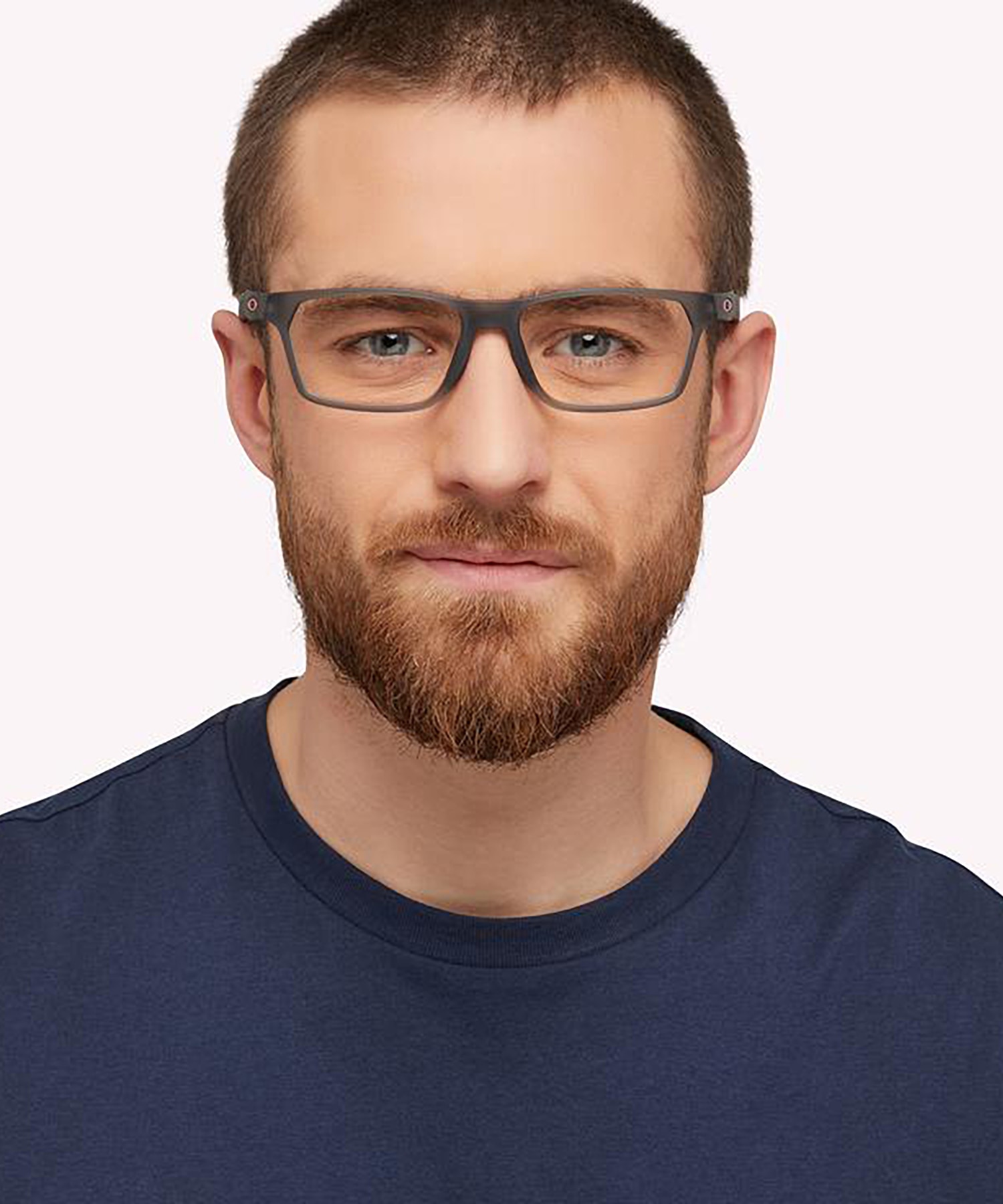 Hex Jector Satin Grey Smoke PlasticEyeglass Frames for Men for Glasses Direct